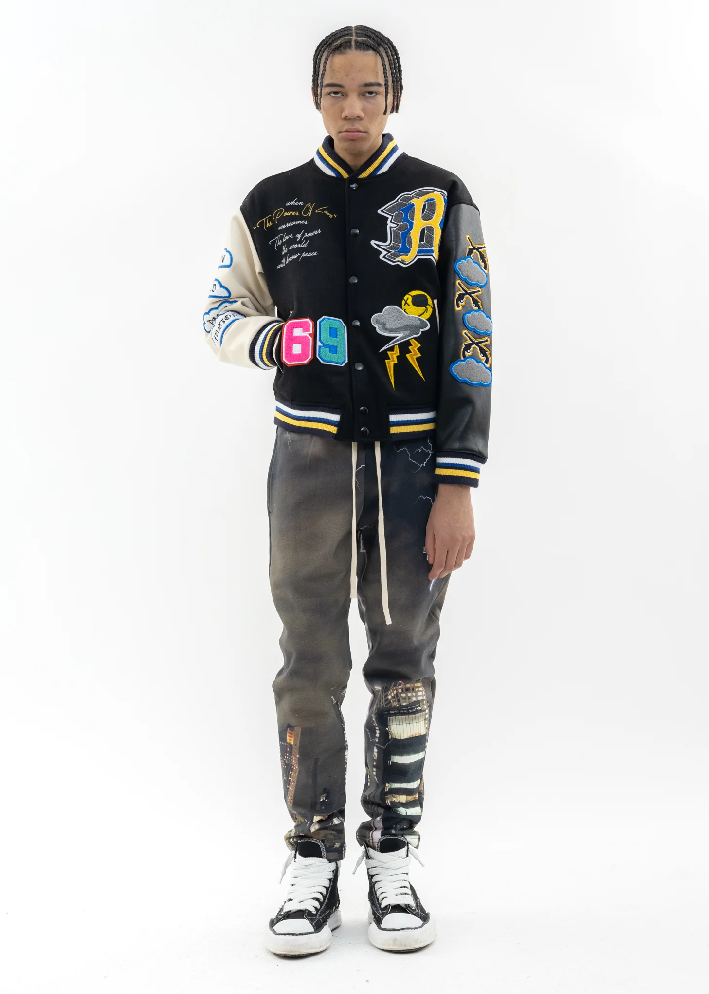 Multi Black Lux X roarguns Bomber Jacket - Image 8