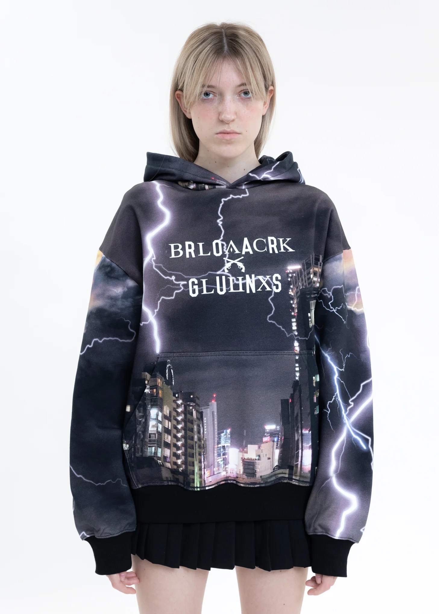Multi Black Lux X roarguns Flash Hoodie