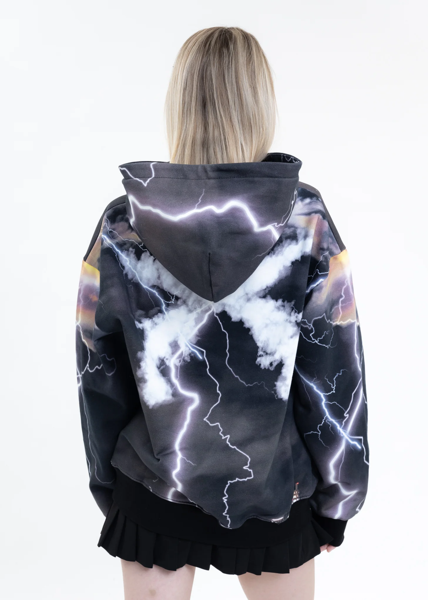 Multi Black Lux X roarguns Flash Hoodie - Image 2