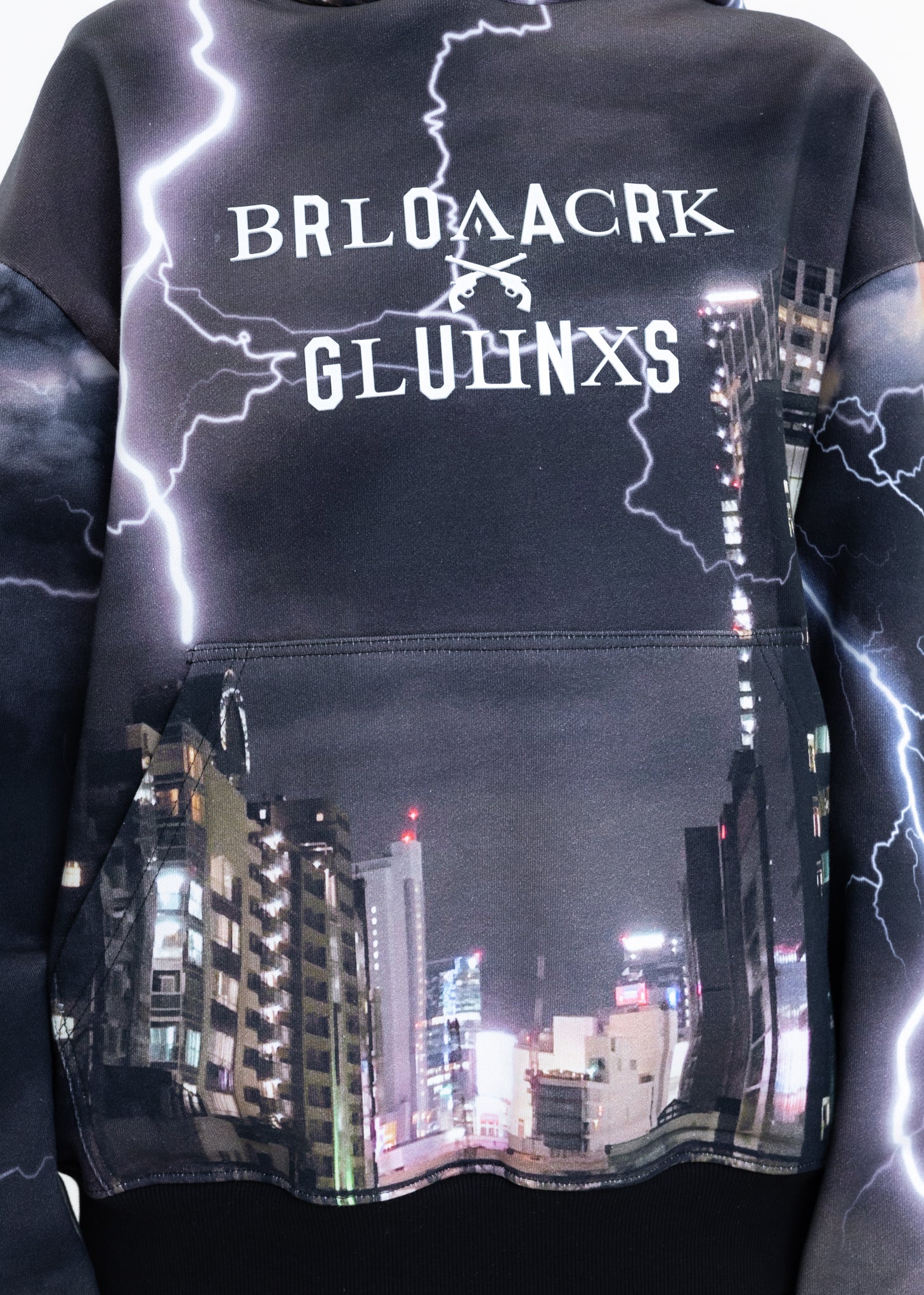 Multi Black Lux X roarguns Flash Hoodie - Image 4