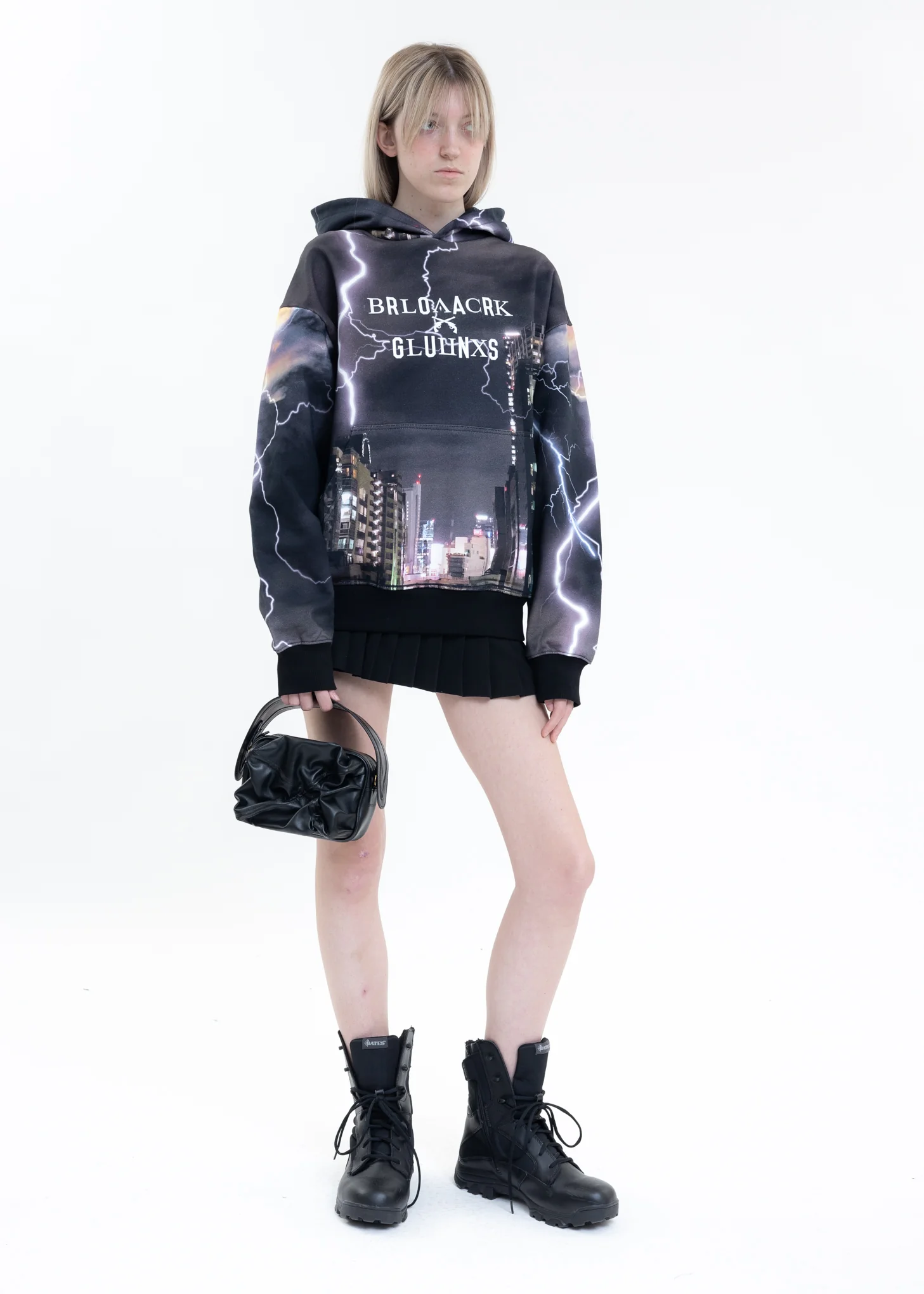 Multi Black Lux X roarguns Flash Hoodie - Image 5