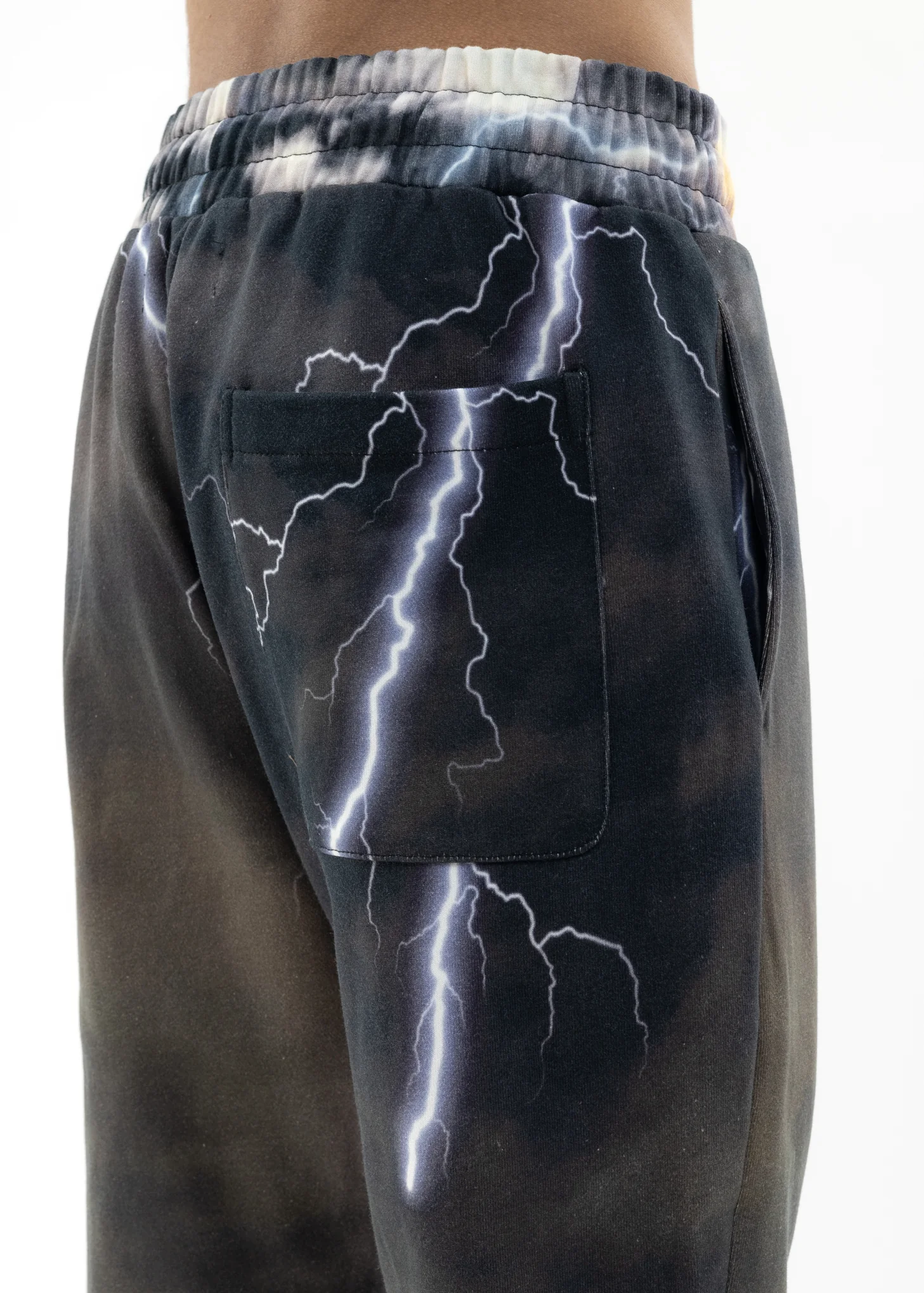 Multi Black Lux X roarguns Flash Sweatpants - Image 5