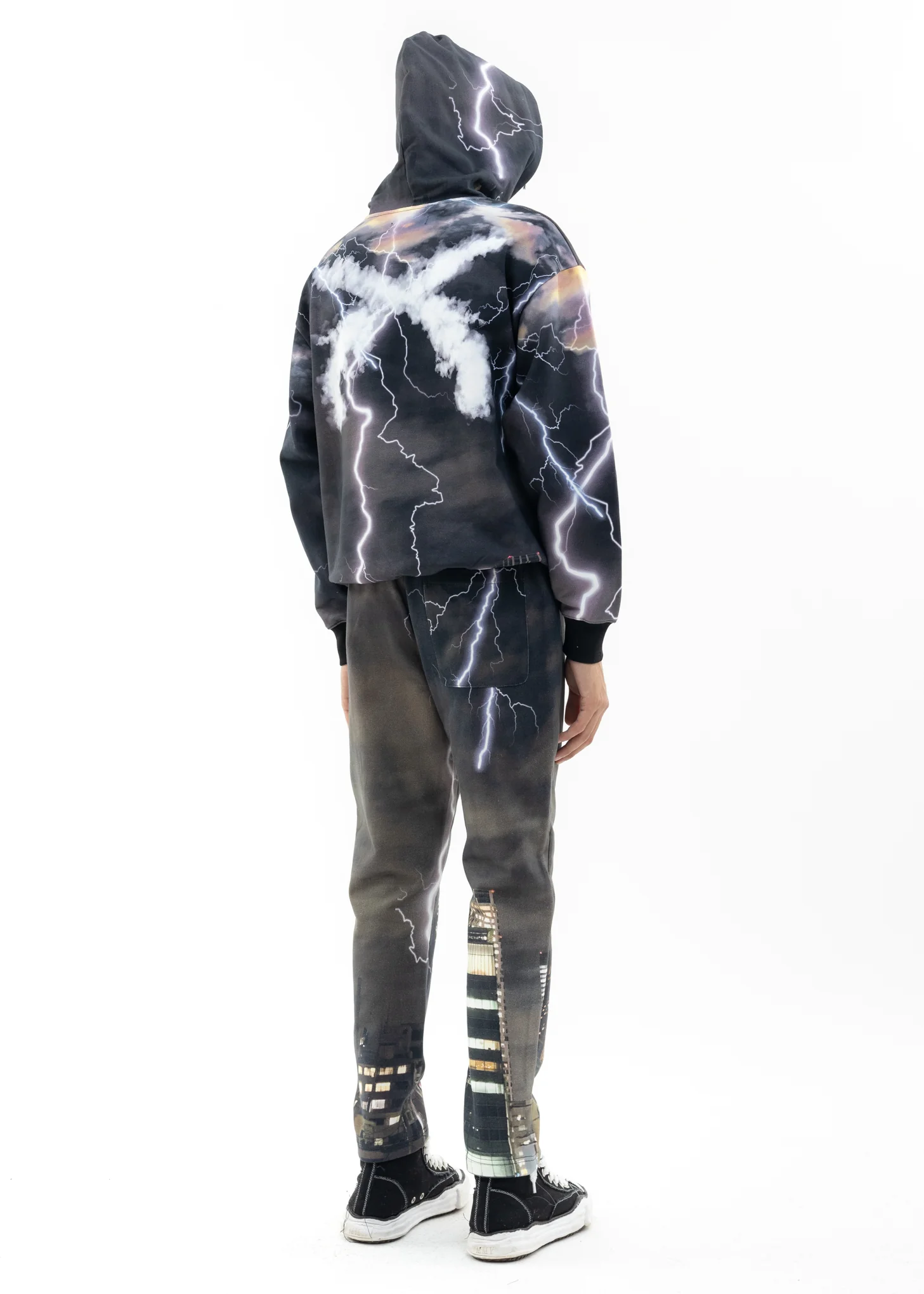 Multi Black Lux X roarguns Flash Sweatpants - Image 8