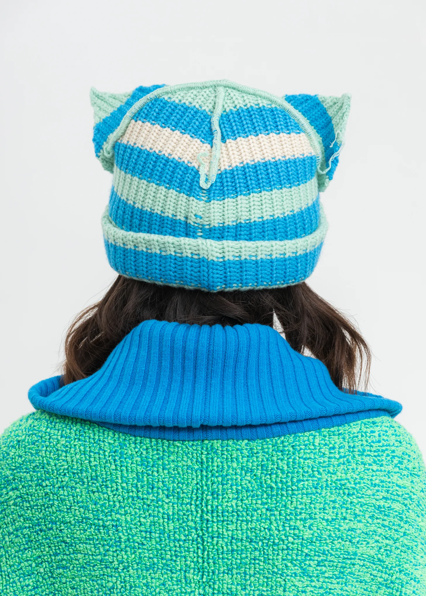 Multi Color Chunky Ears Beanie - Image 6
