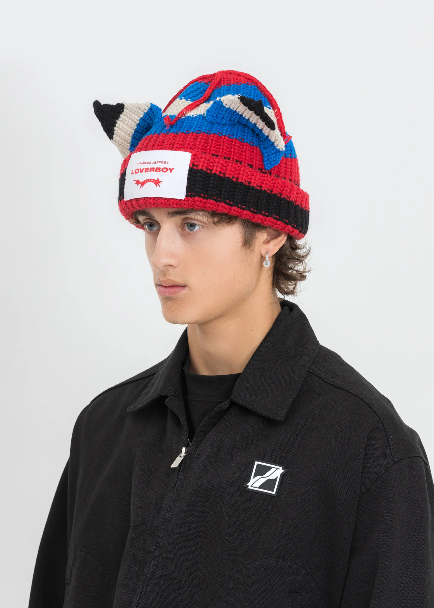 Multi Color Chunky Ears Beanie - Image 2