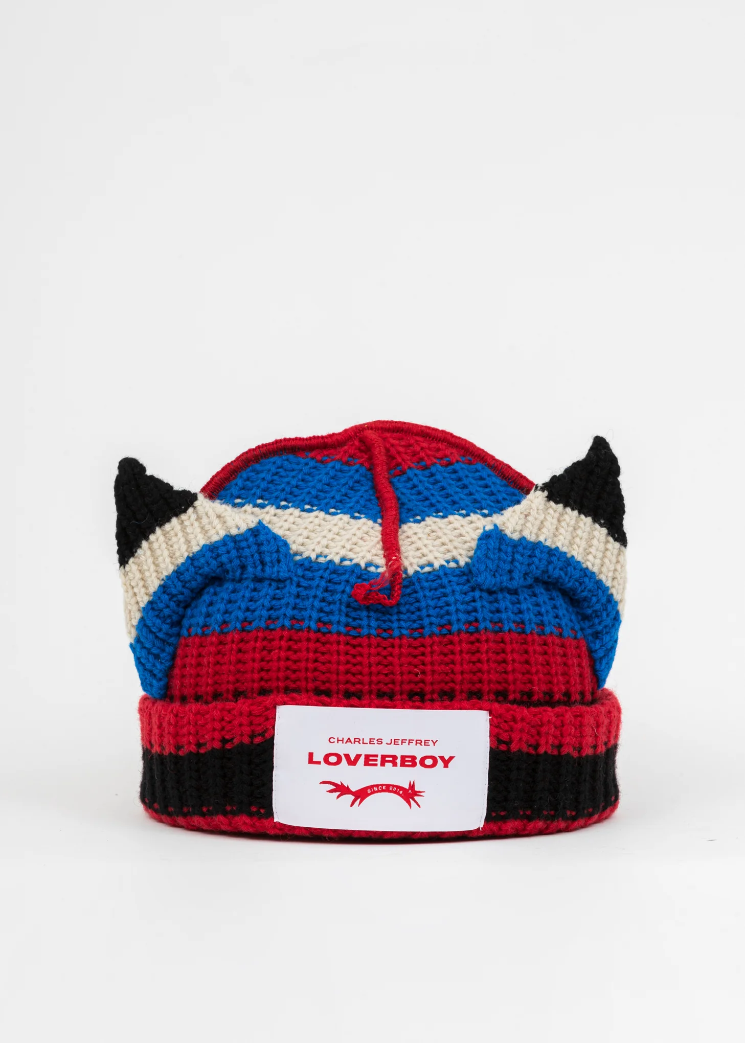 Multi Color Chunky Ears Beanie