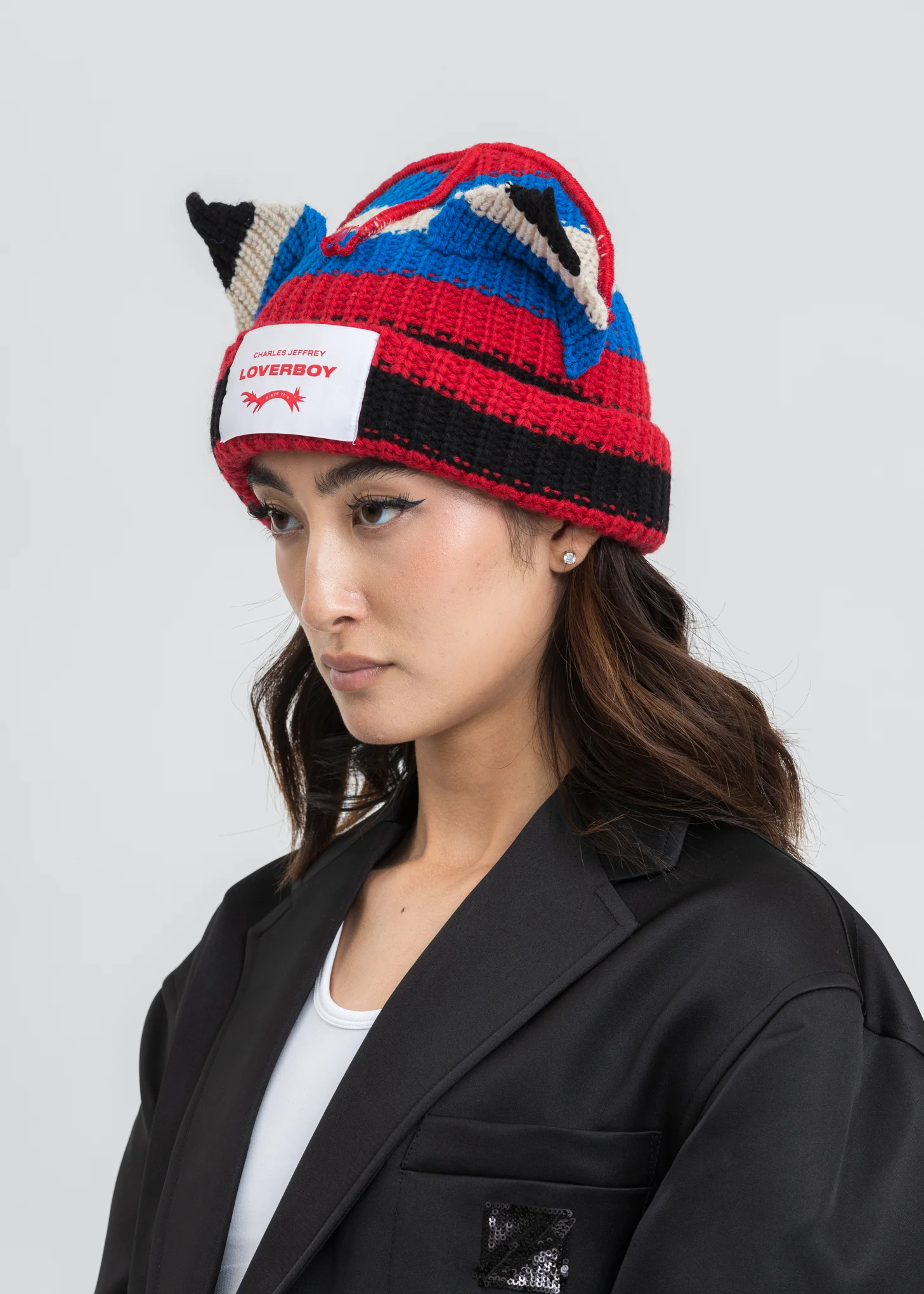 Multi Color Chunky Ears Beanie - Image 5