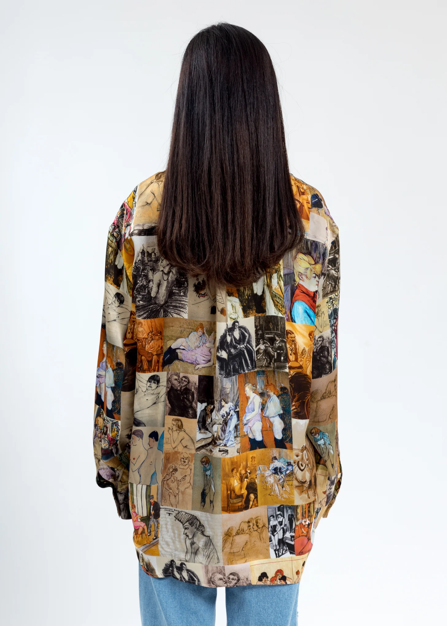 Multi Color Printed Pyjama Shirt - Image 4
