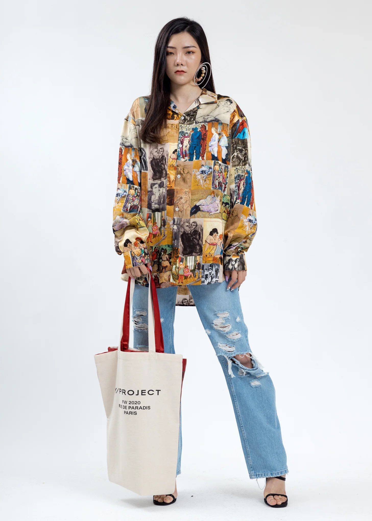 Multi Color Printed Pyjama Shirt - Image 5