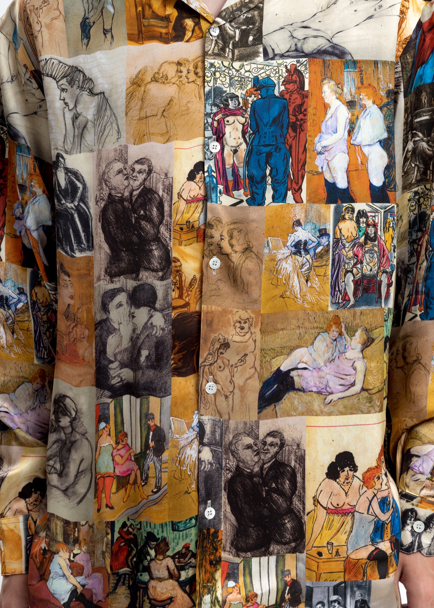 Multi Color Printed Pyjama Shirt - Image 2