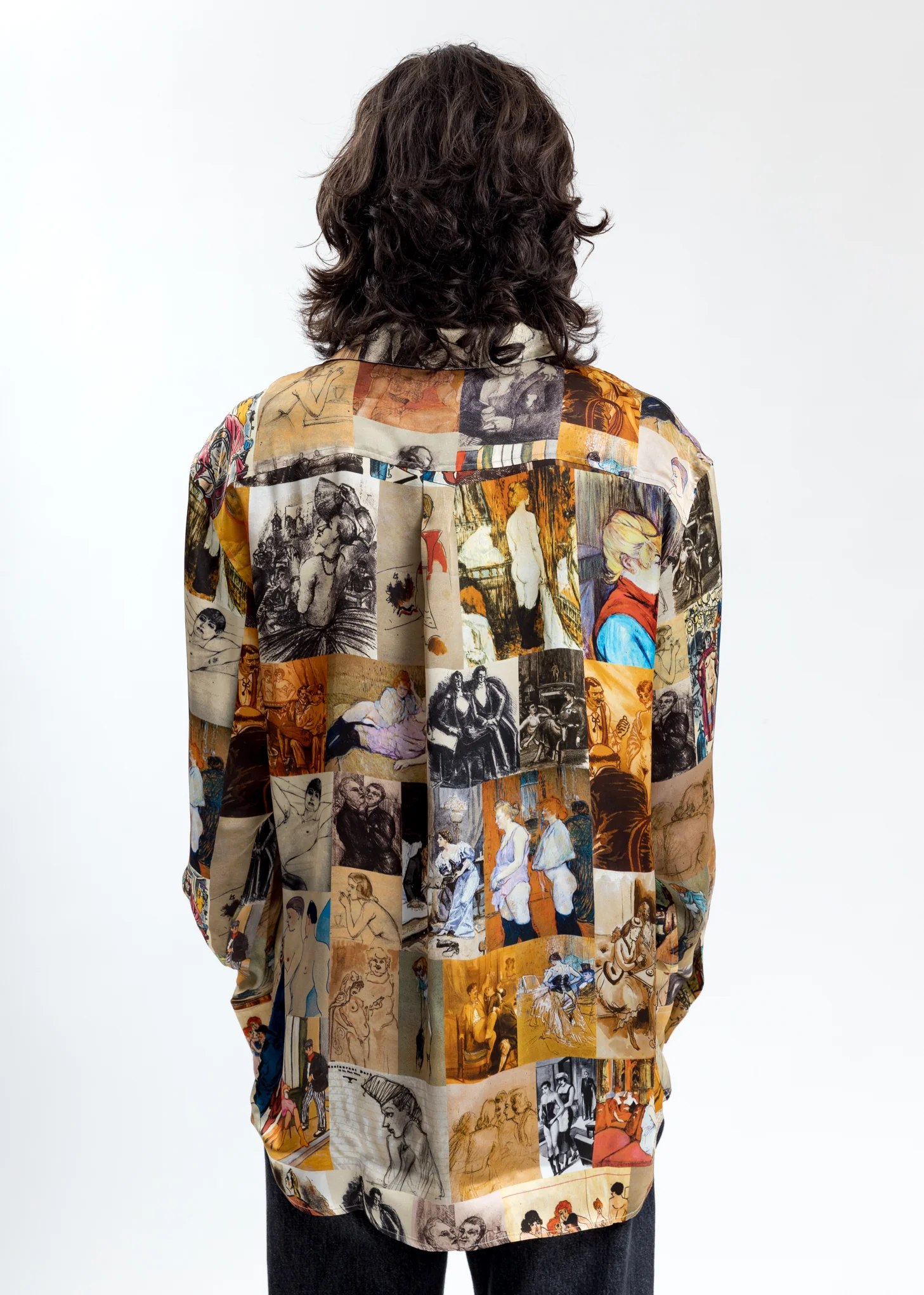 Multi Color Printed Pyjama Shirt - Image 4