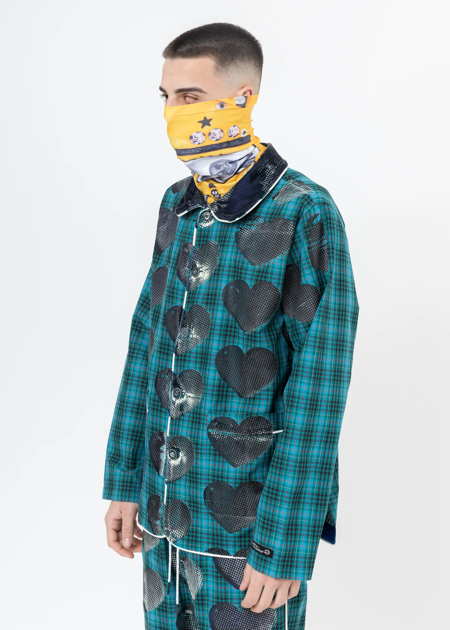 Mix Graphic Long Neckwarmer (YELLOW) - Image 6
