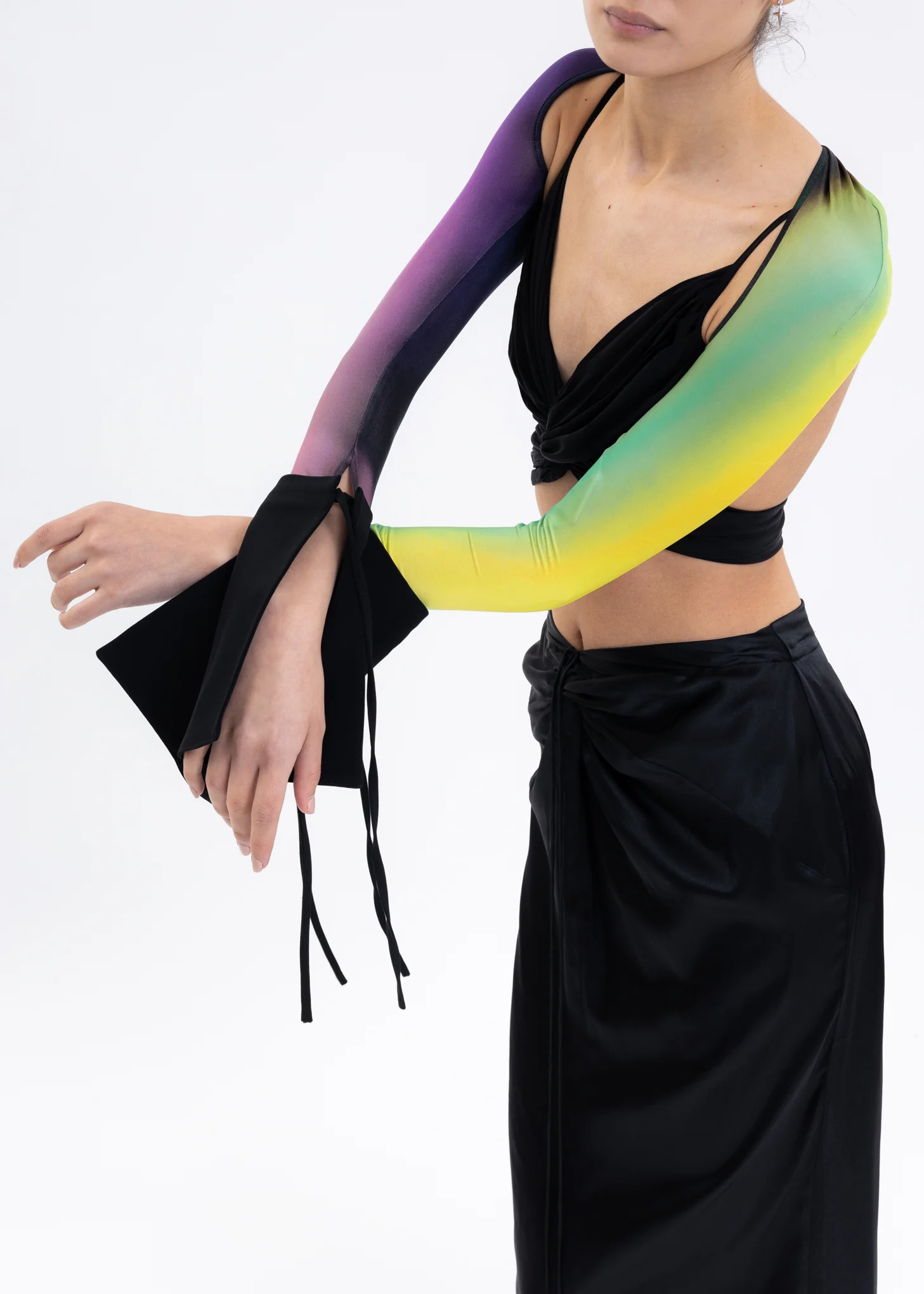 Multi Green And Purple Arm Sleeves - Image 4