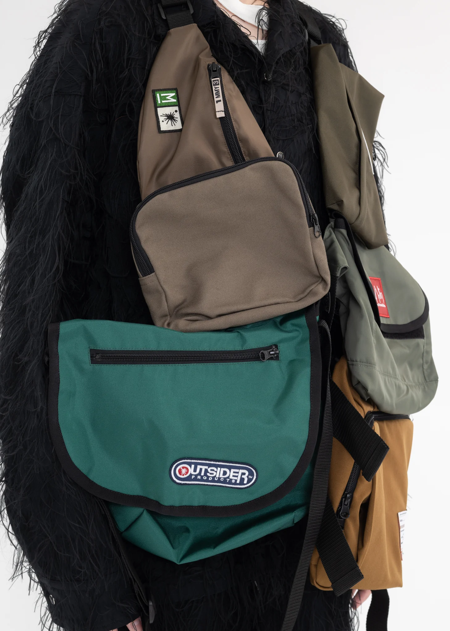 Multi Khaki Bag Vest - Image 4