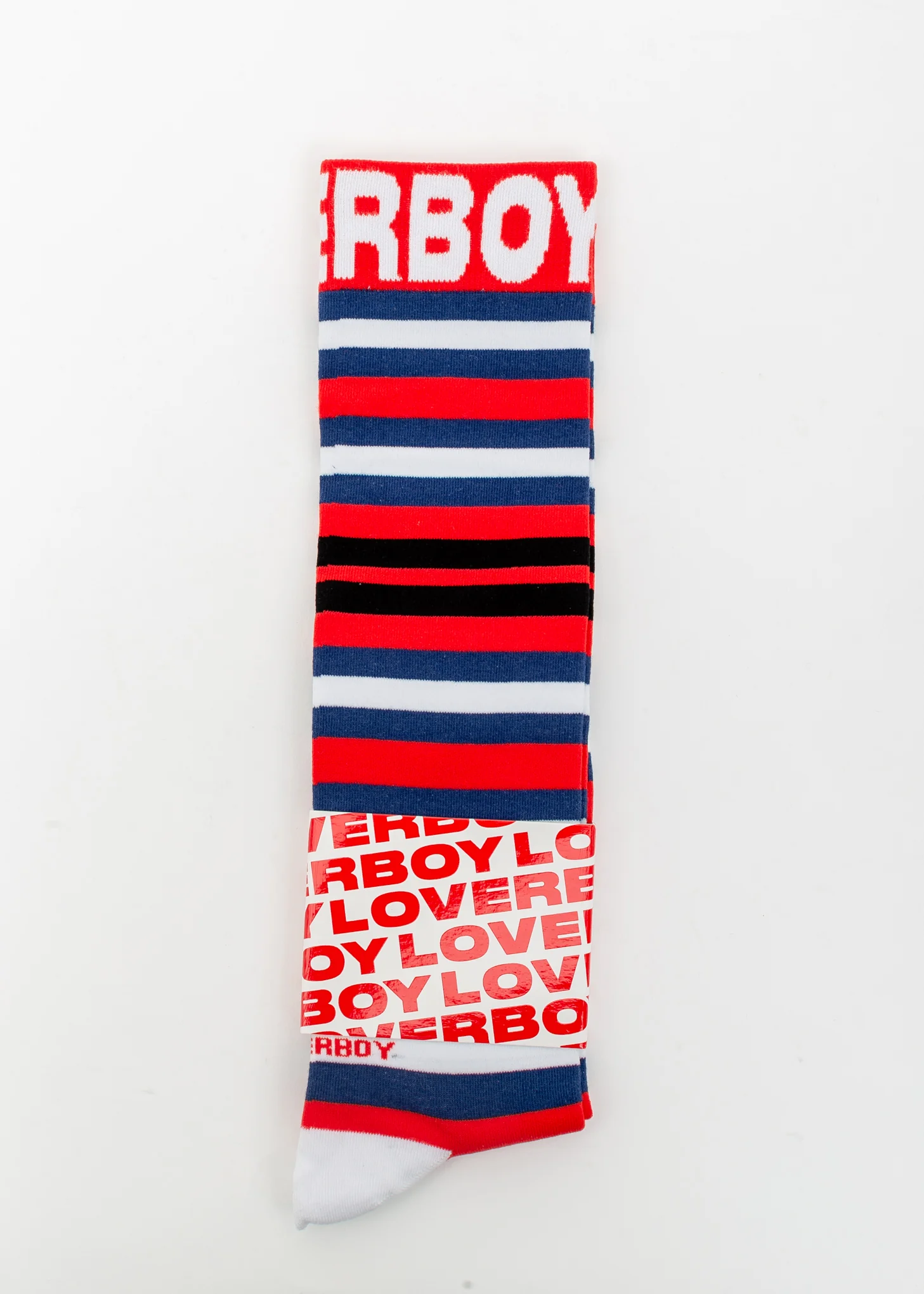 Multi LOVERBOY Long Highland Sock