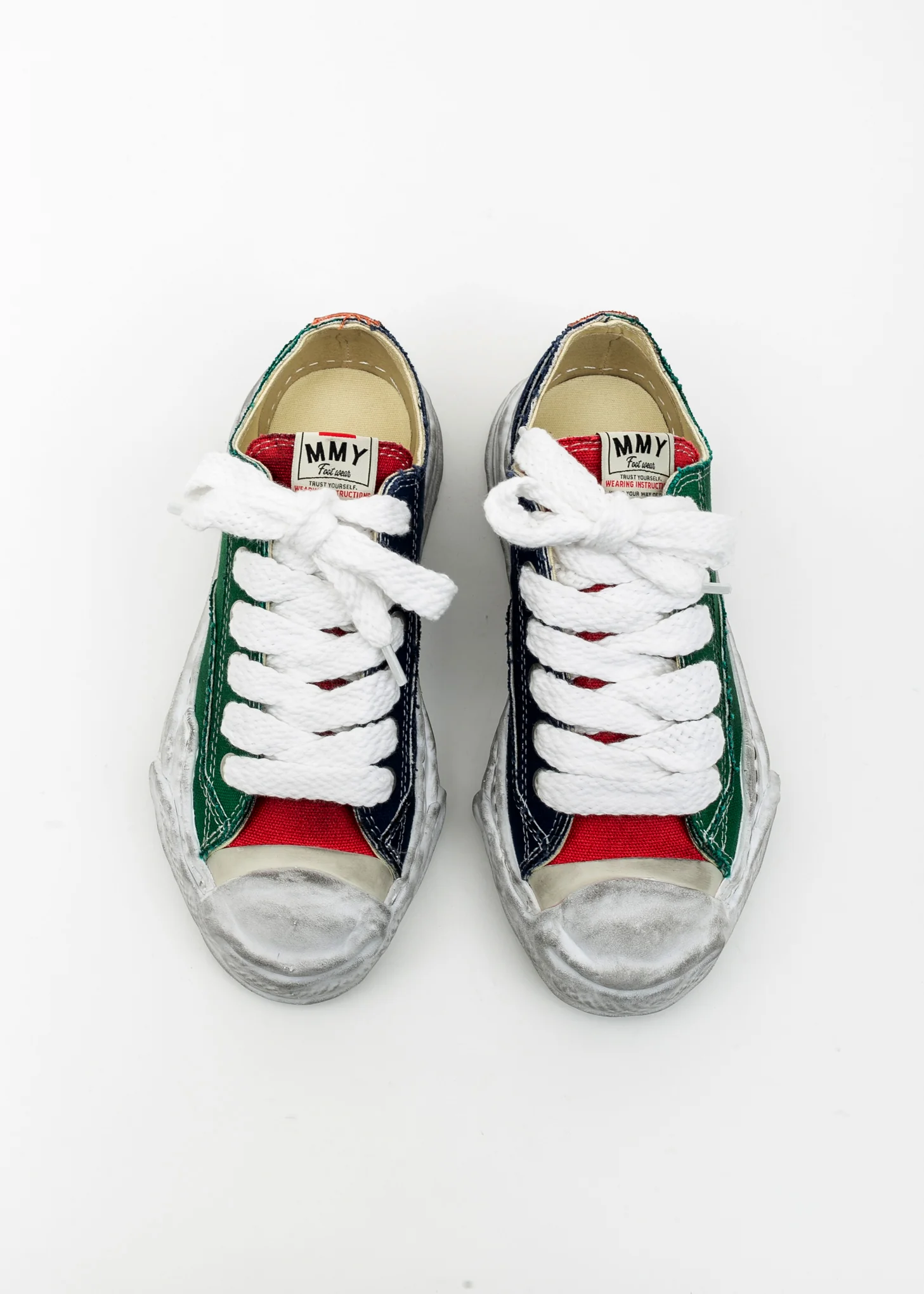 Multi Original Distressed Effect Sole Canvas Sneaker (HANK) - Image 2