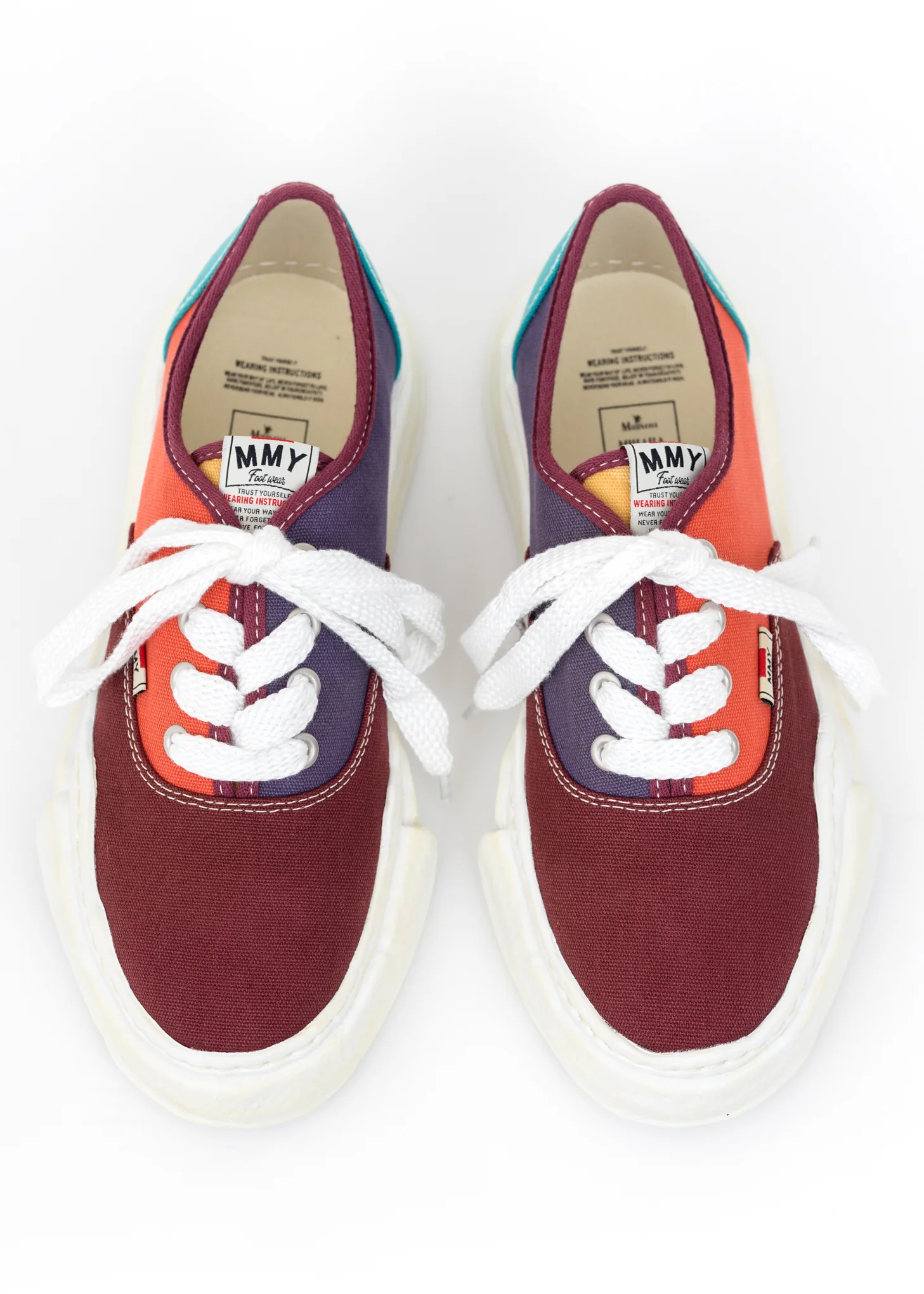 Multi Original Sole Overdyed Lowcut Sneaker (Orange Baker) - Image 2