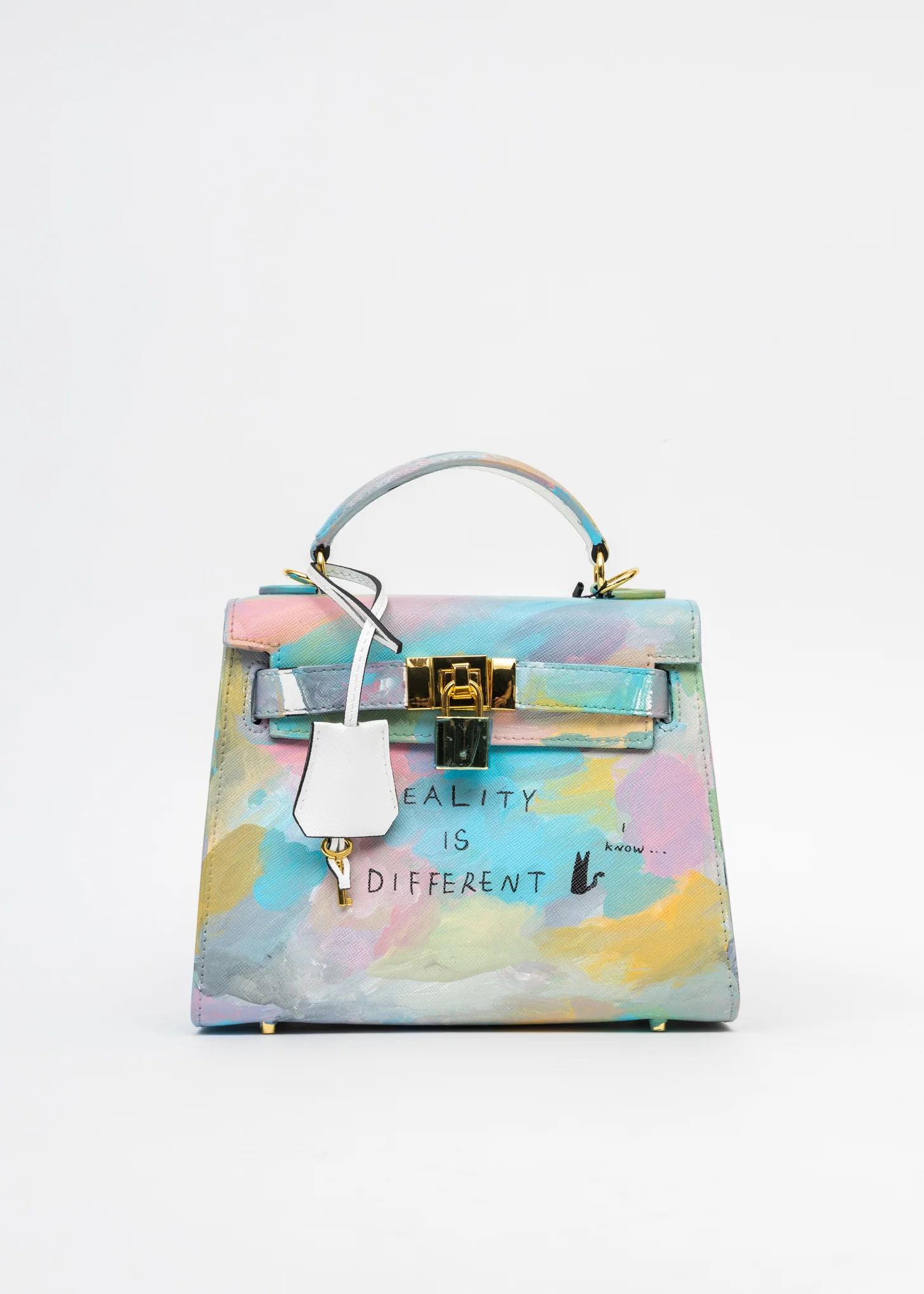 Multi Paint Popping Candy Leather Bag -RIDIK - Preorder