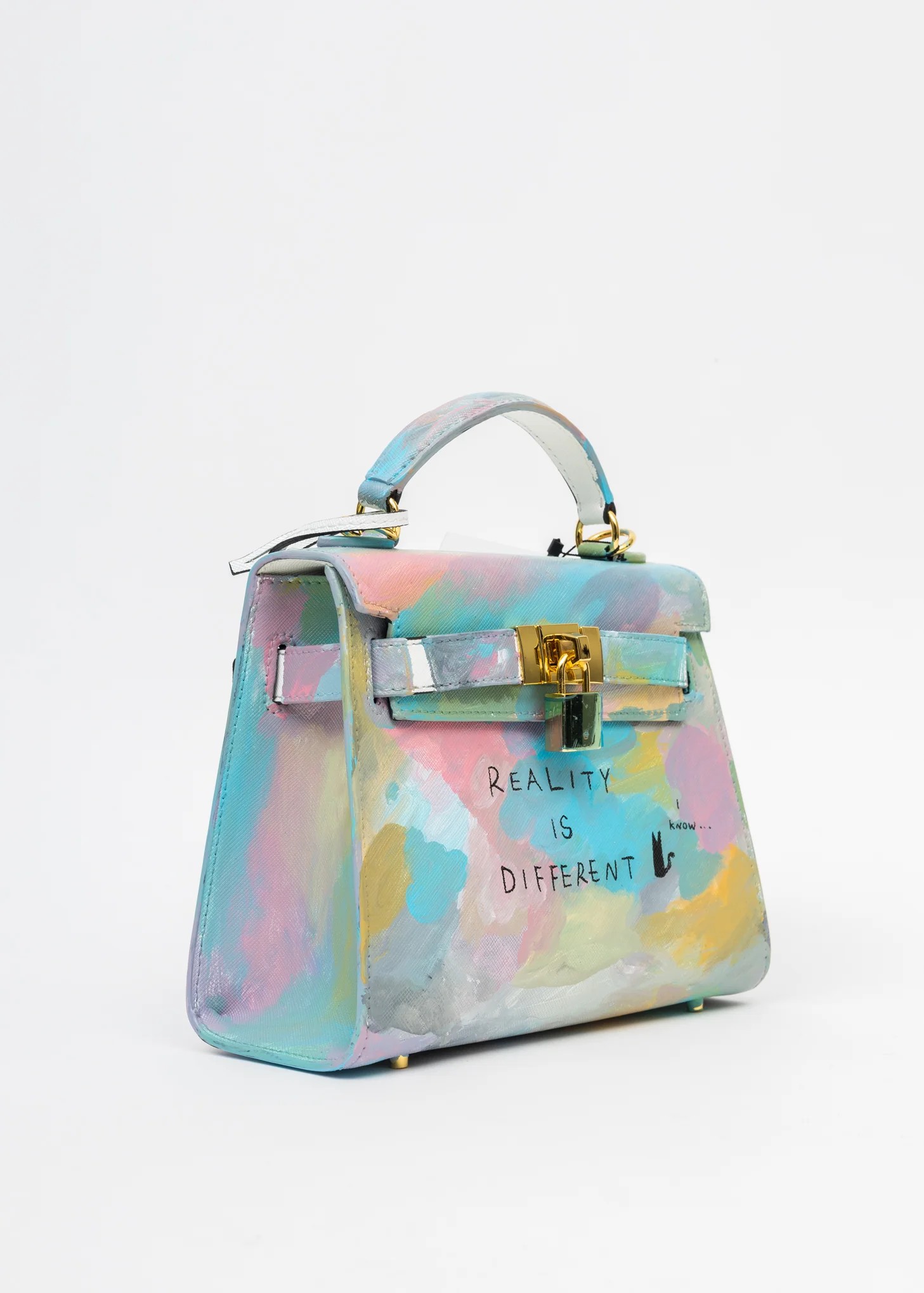 Multi Paint Popping Candy Leather Bag -RIDIK - Preorder - Image 2