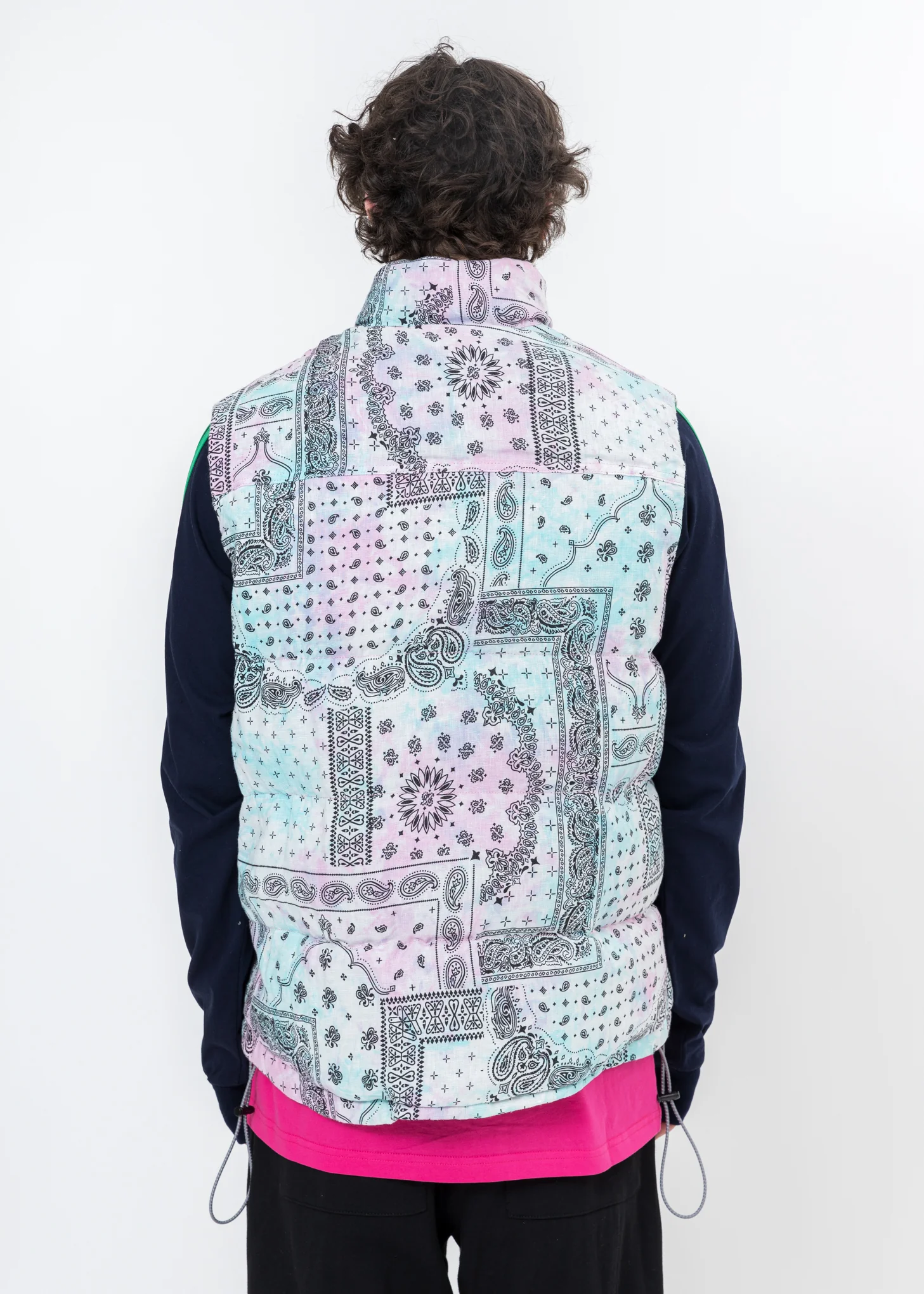 Multi Paisley Patchwork Down Vest - Image 5