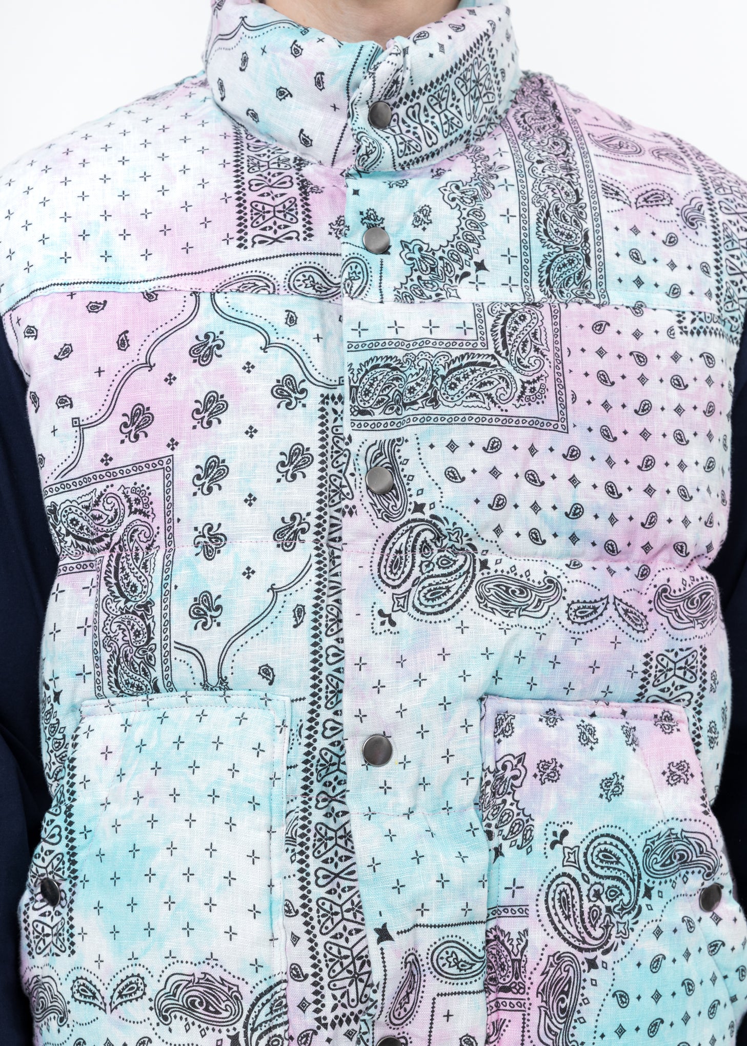 Multi Paisley Patchwork Down Vest - Image 6