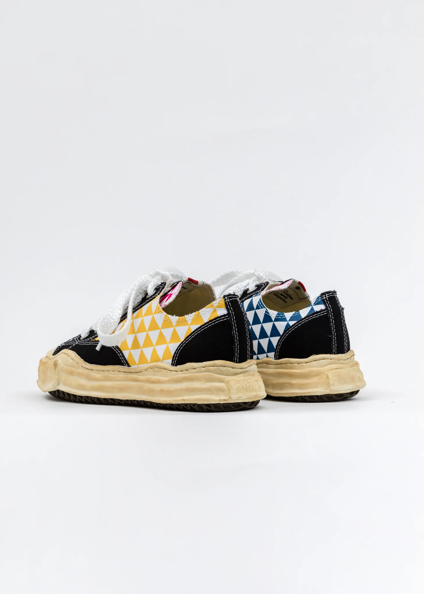 Multi Printed Canvas Original Sole Overdyed Lowcut Sneaker - Image 3