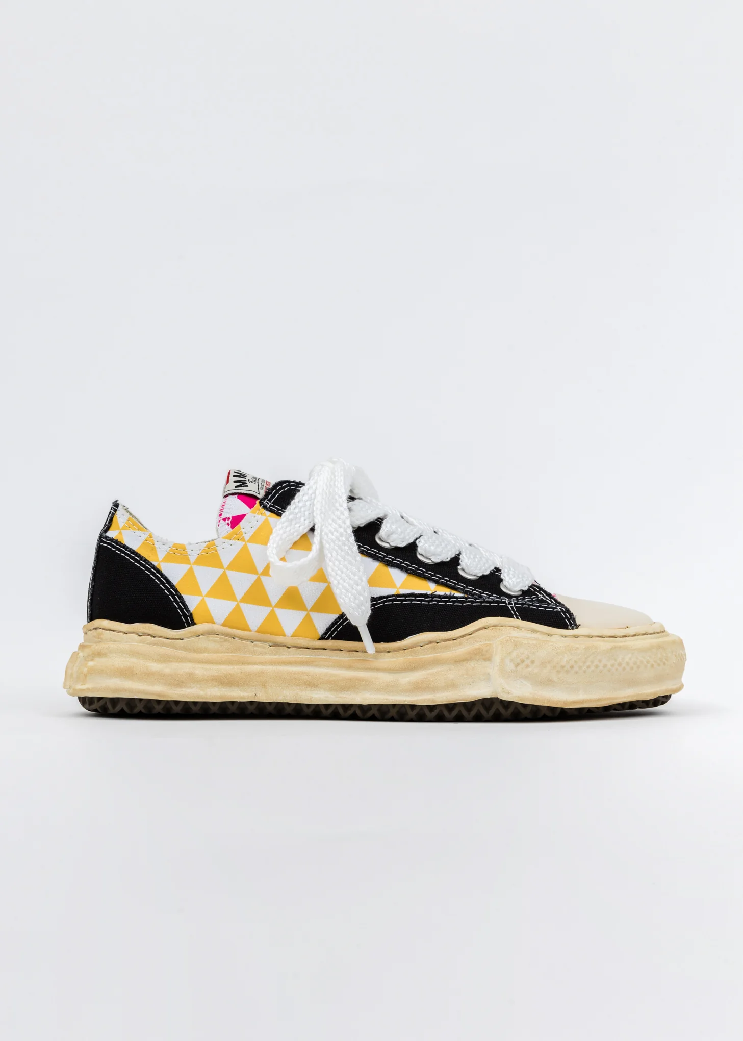 Multi Printed Canvas Original Sole Overdyed Lowcut Sneaker - Image 5