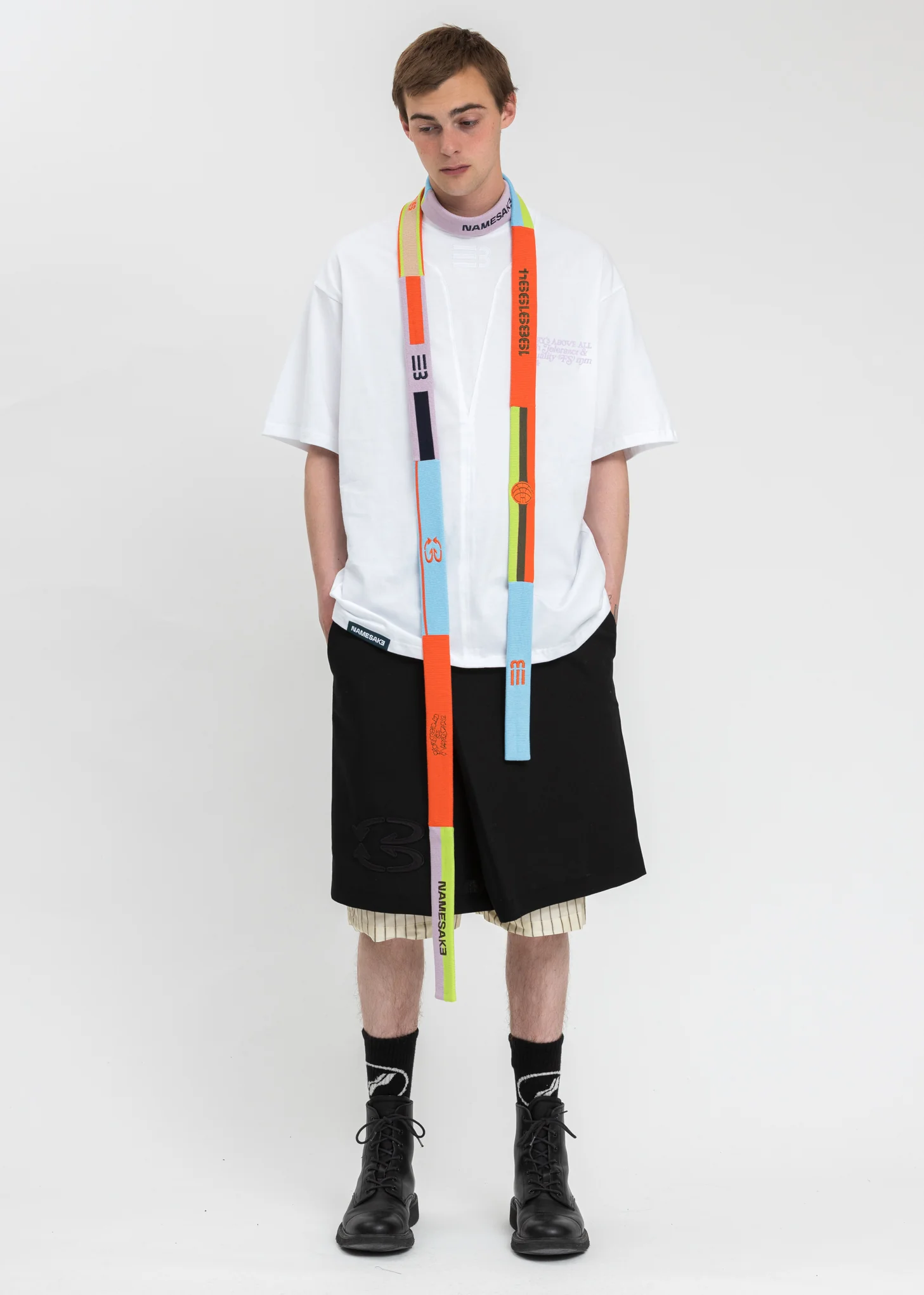 Multi Rainbow Headband Scarf - Image 4
