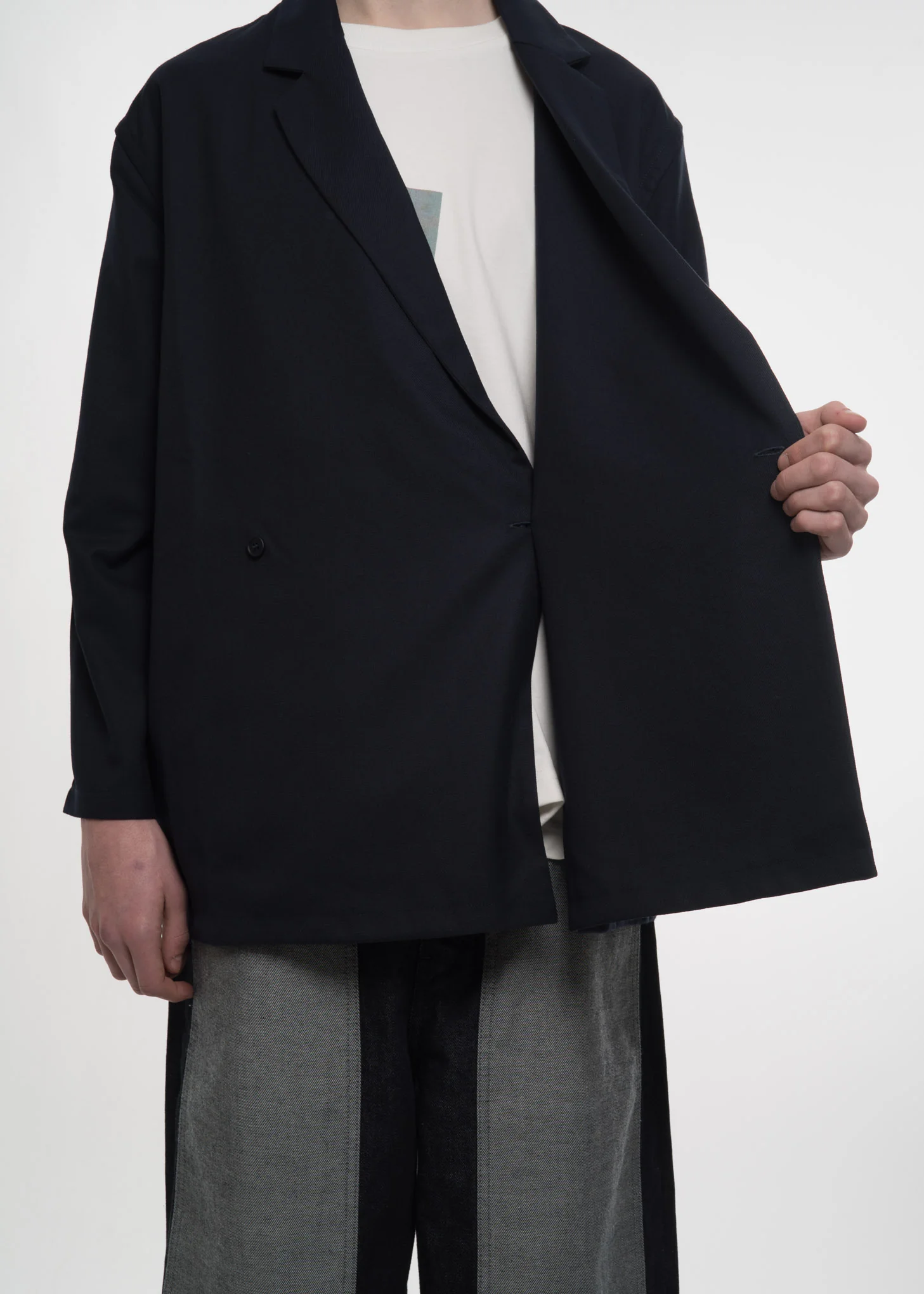 Navy Kimono Blazer - Image 3