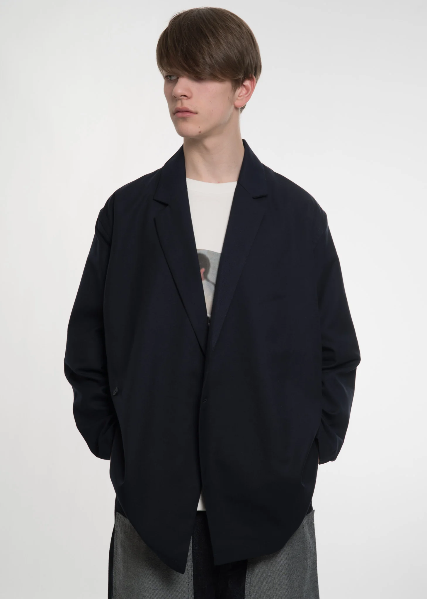 Navy Kimono Blazer - Image 6