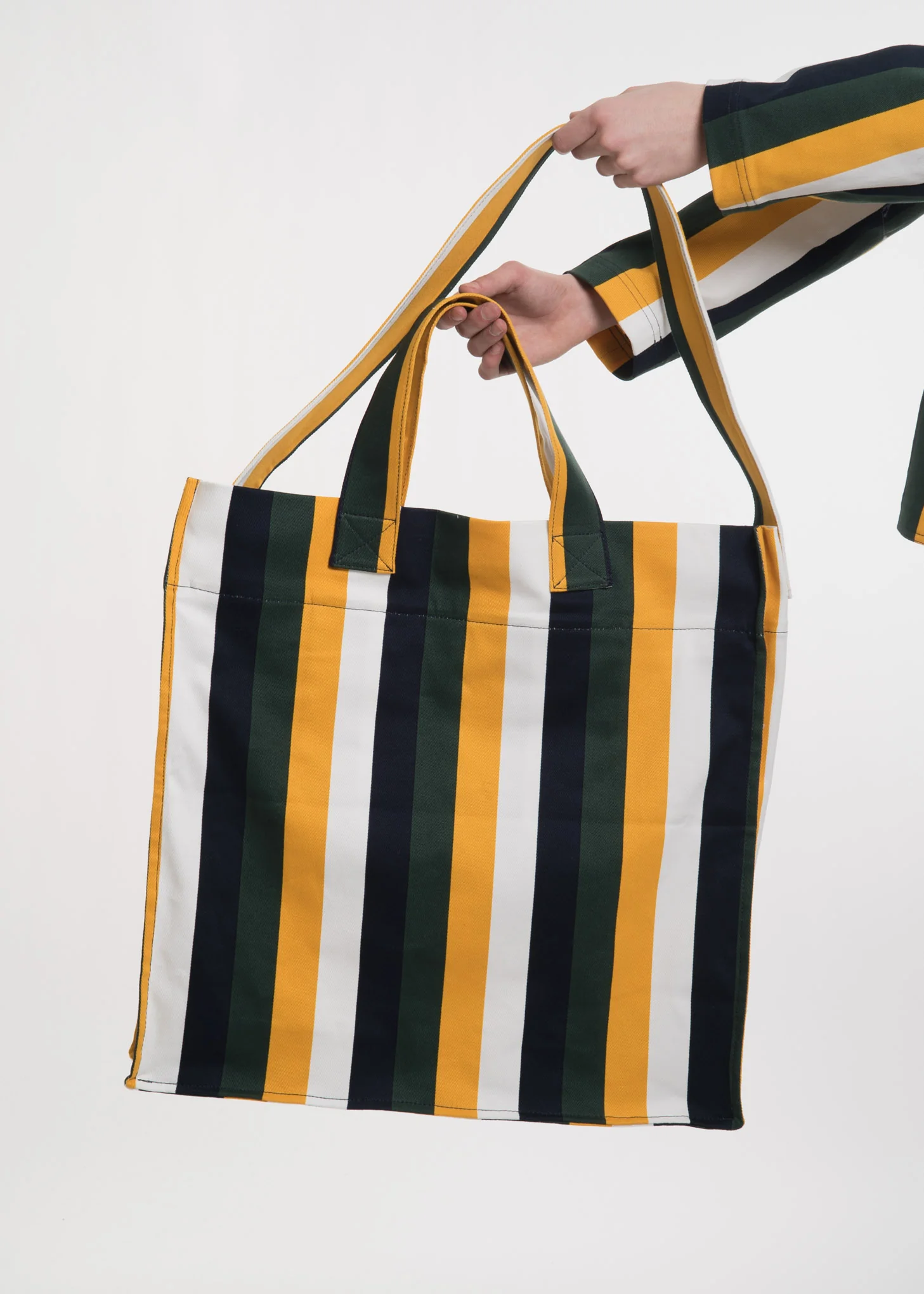 Multi Stripe Oversized Shopper Bag