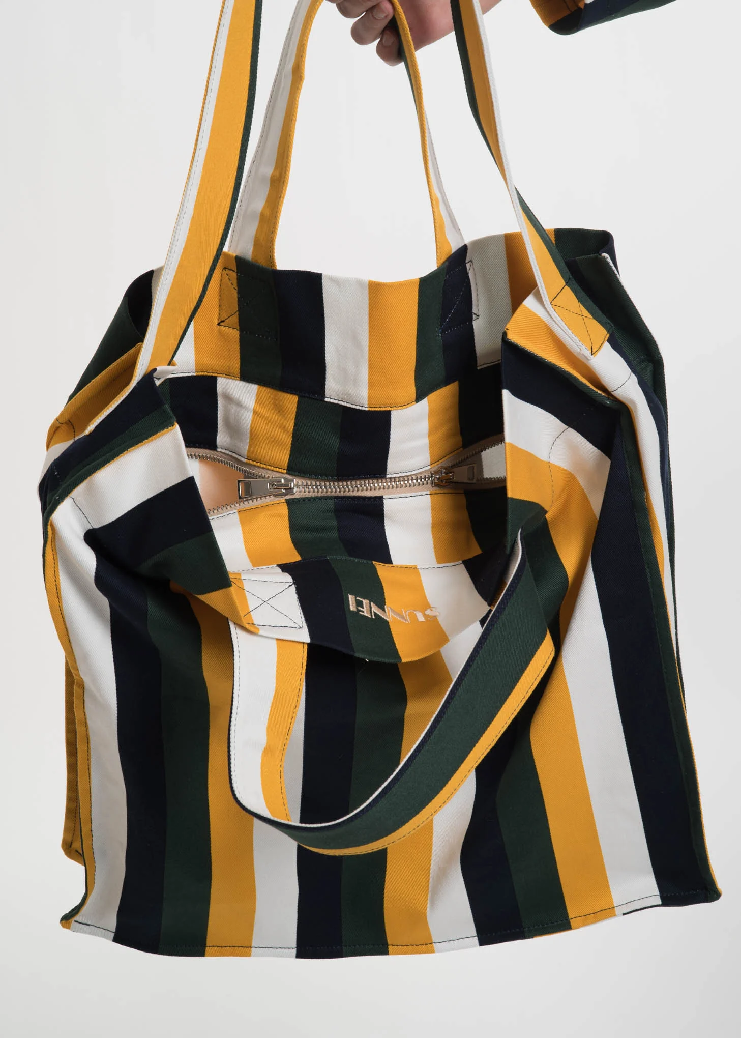 Multi Stripe Oversized Shopper Bag - Image 3