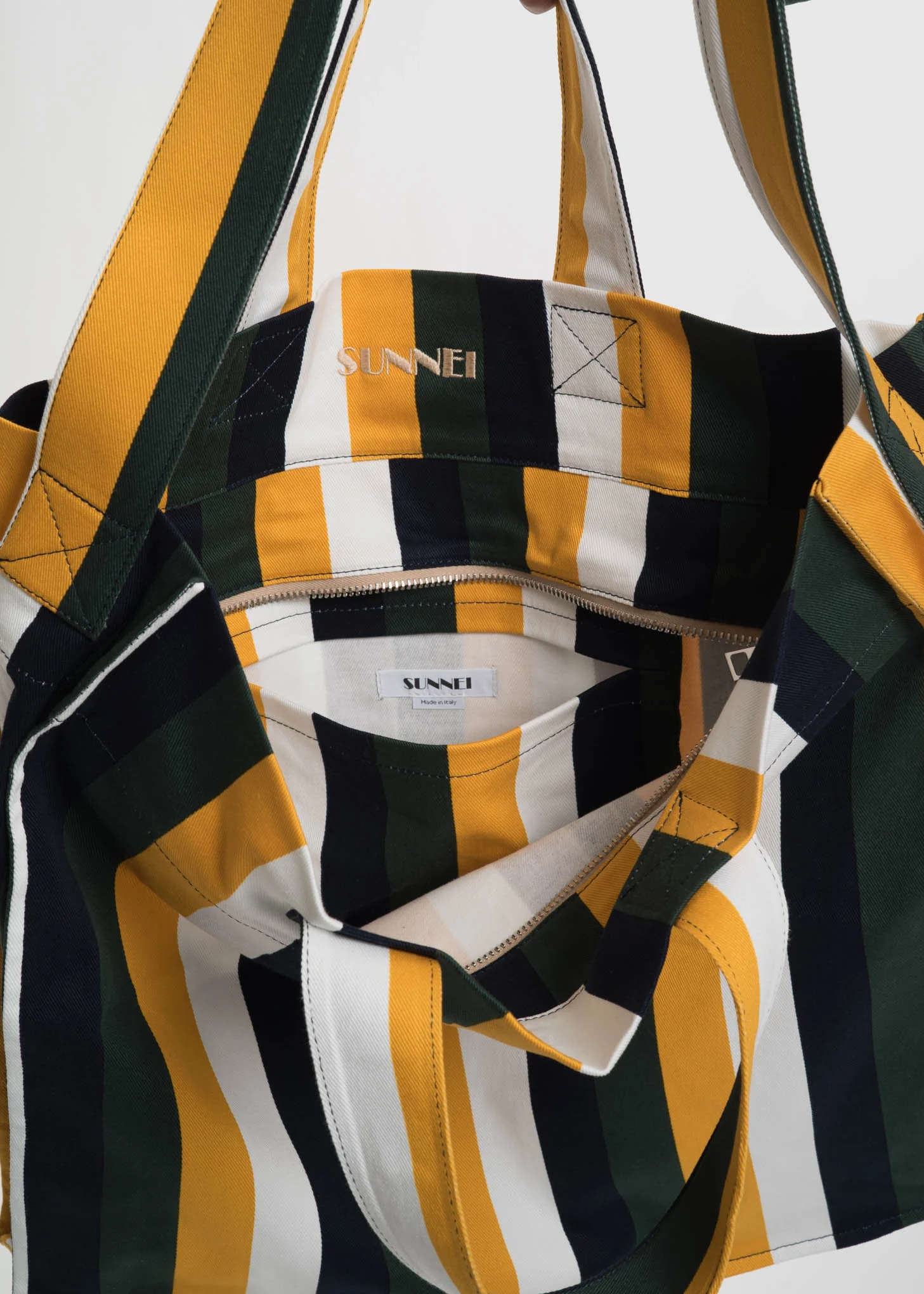 Multi Stripe Oversized Shopper Bag - Image 4