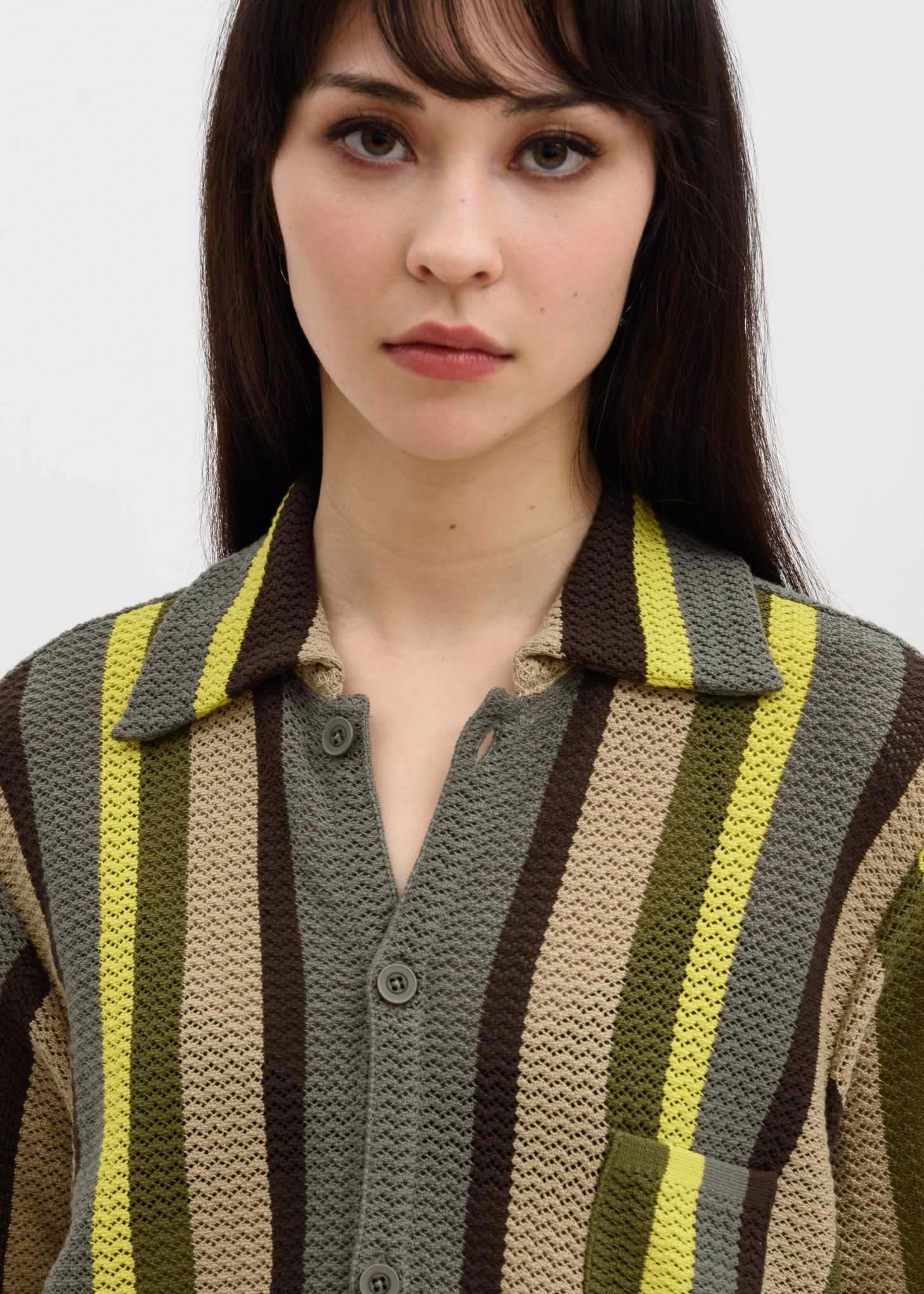 Multi Stripe Wes Knit Shirt