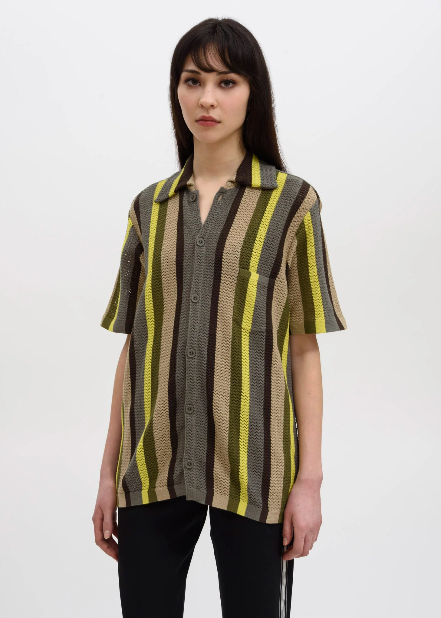 Multi Stripe Wes Knit Shirt - Image 2