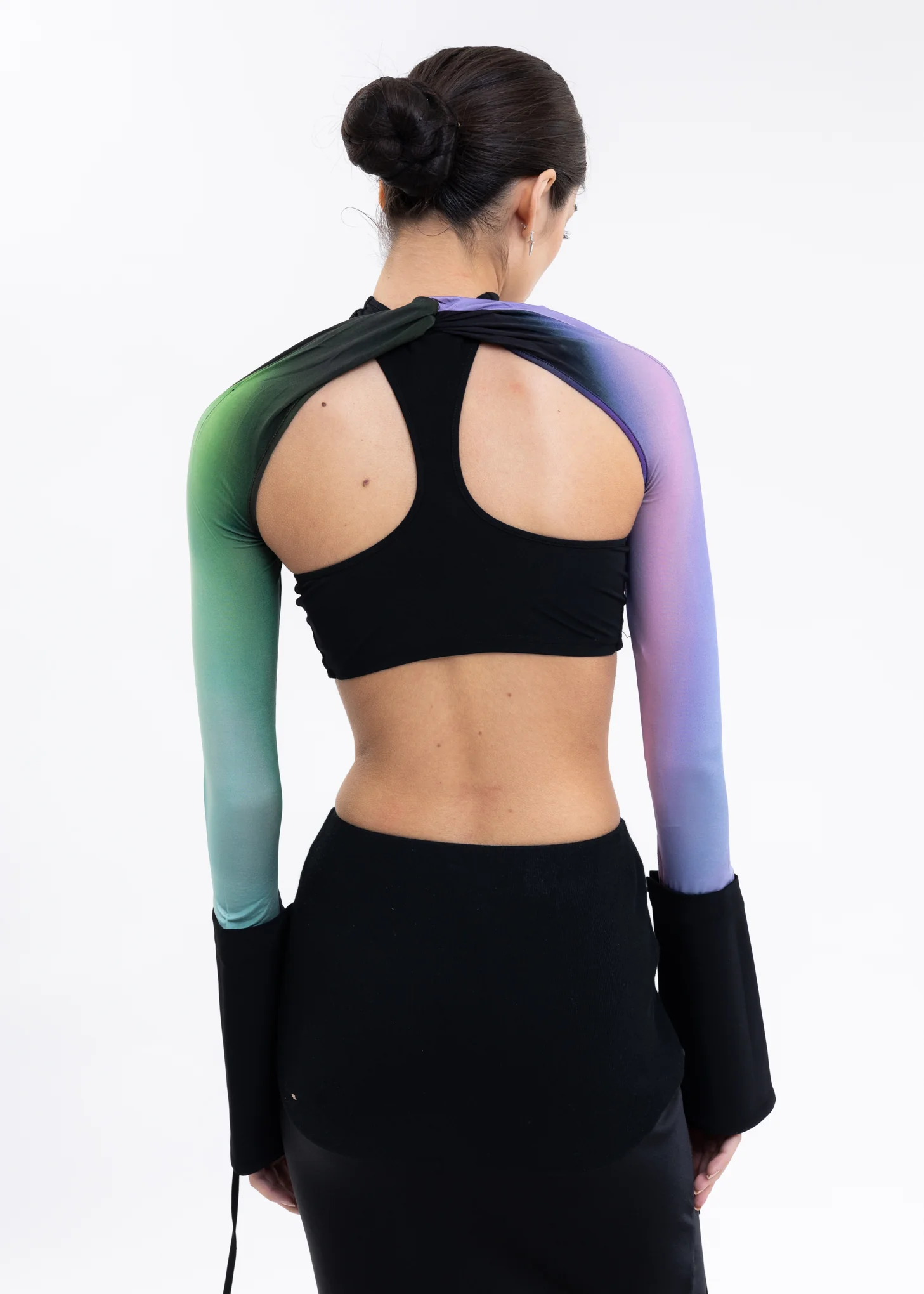 Multi Yellow And Purple Arm Sleeves - Image 2