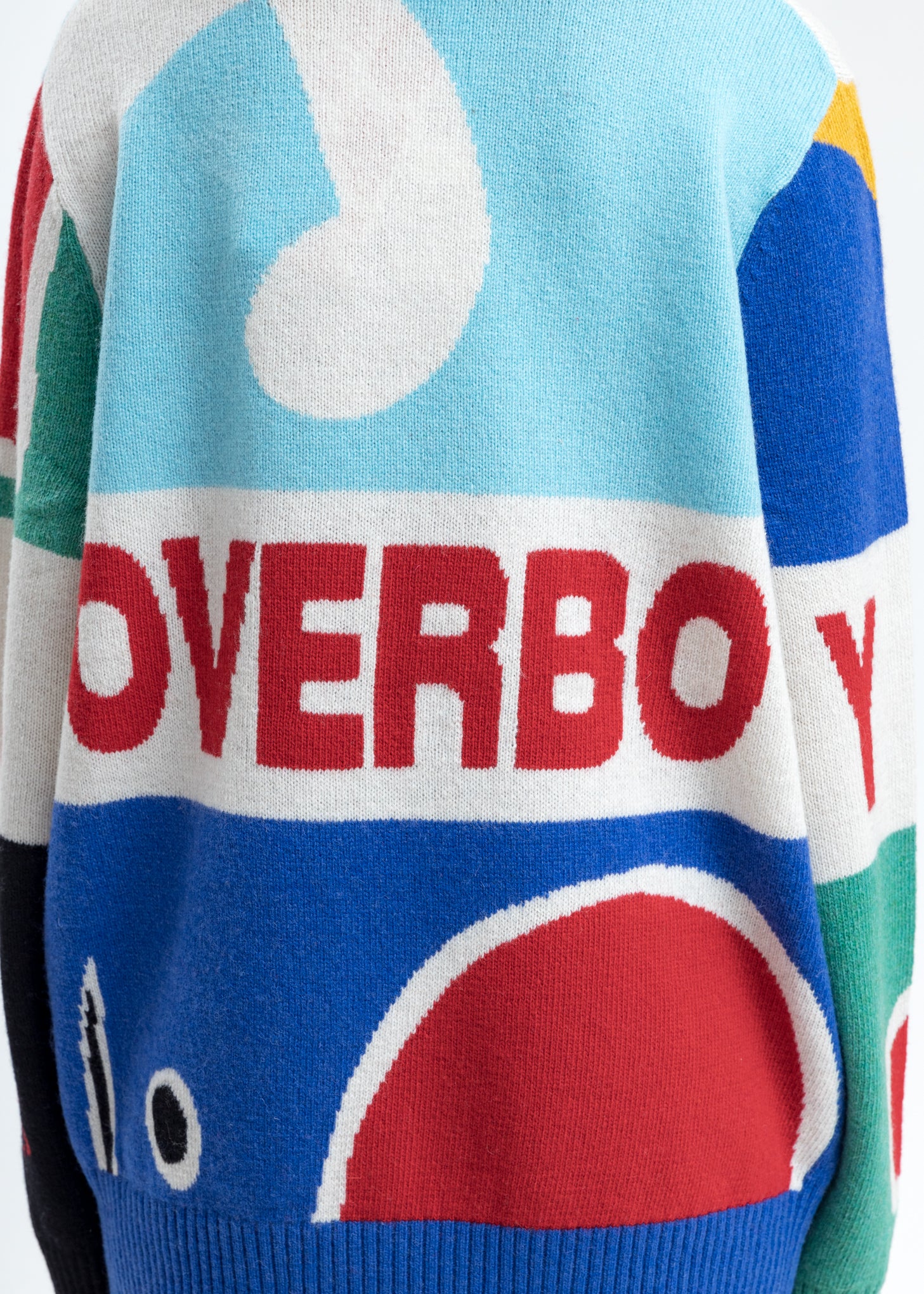 Multicolor Block Artwork Graphic Sweater - Image 4