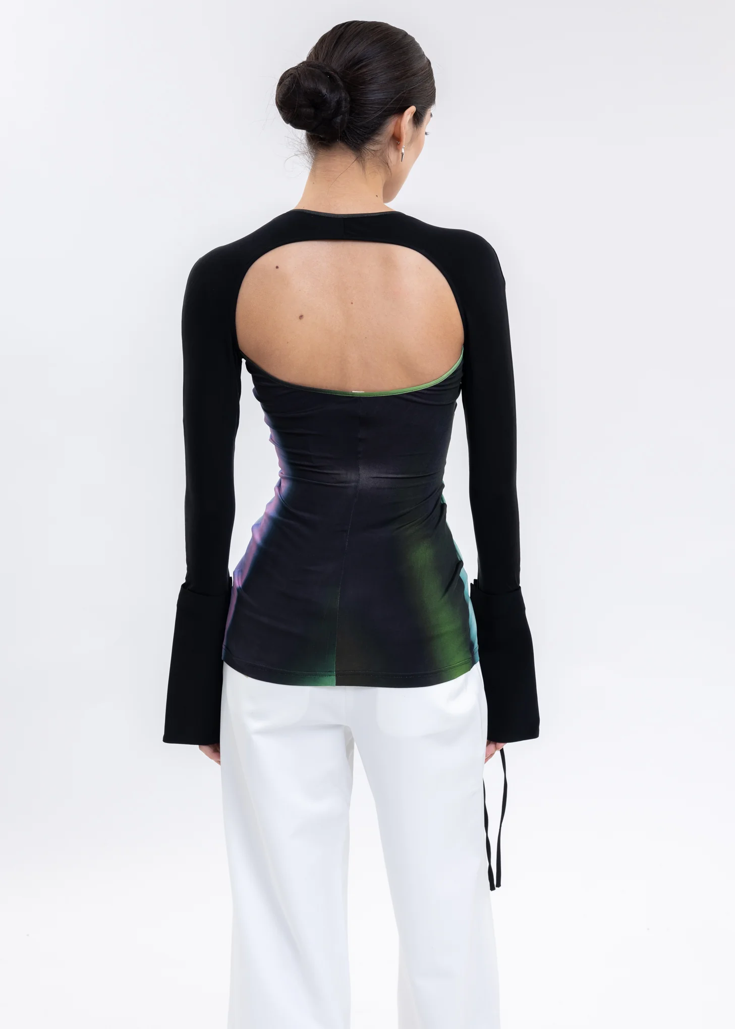 Multicolor Cut Out Shirt - Image 2