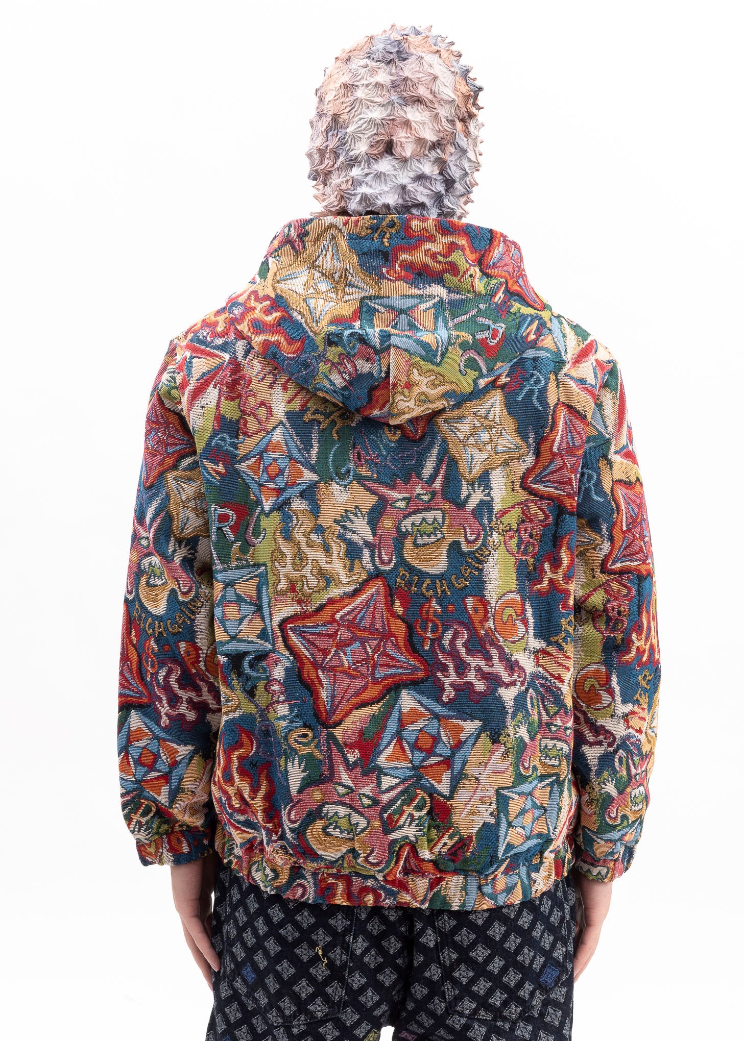 MULTICOLOR EMBROIDERY ZIPUP HOODIES - Image 2