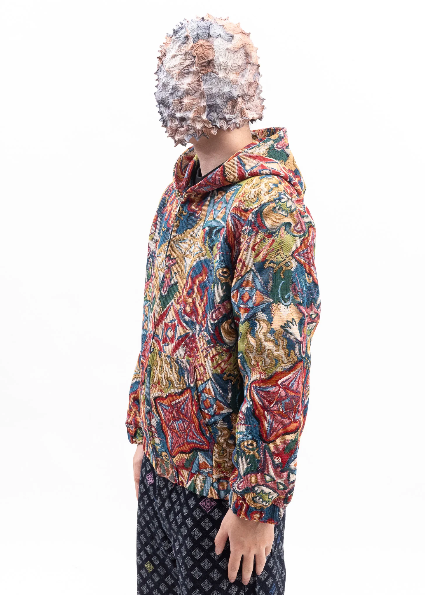 MULTICOLOR EMBROIDERY ZIPUP HOODIES - Image 3