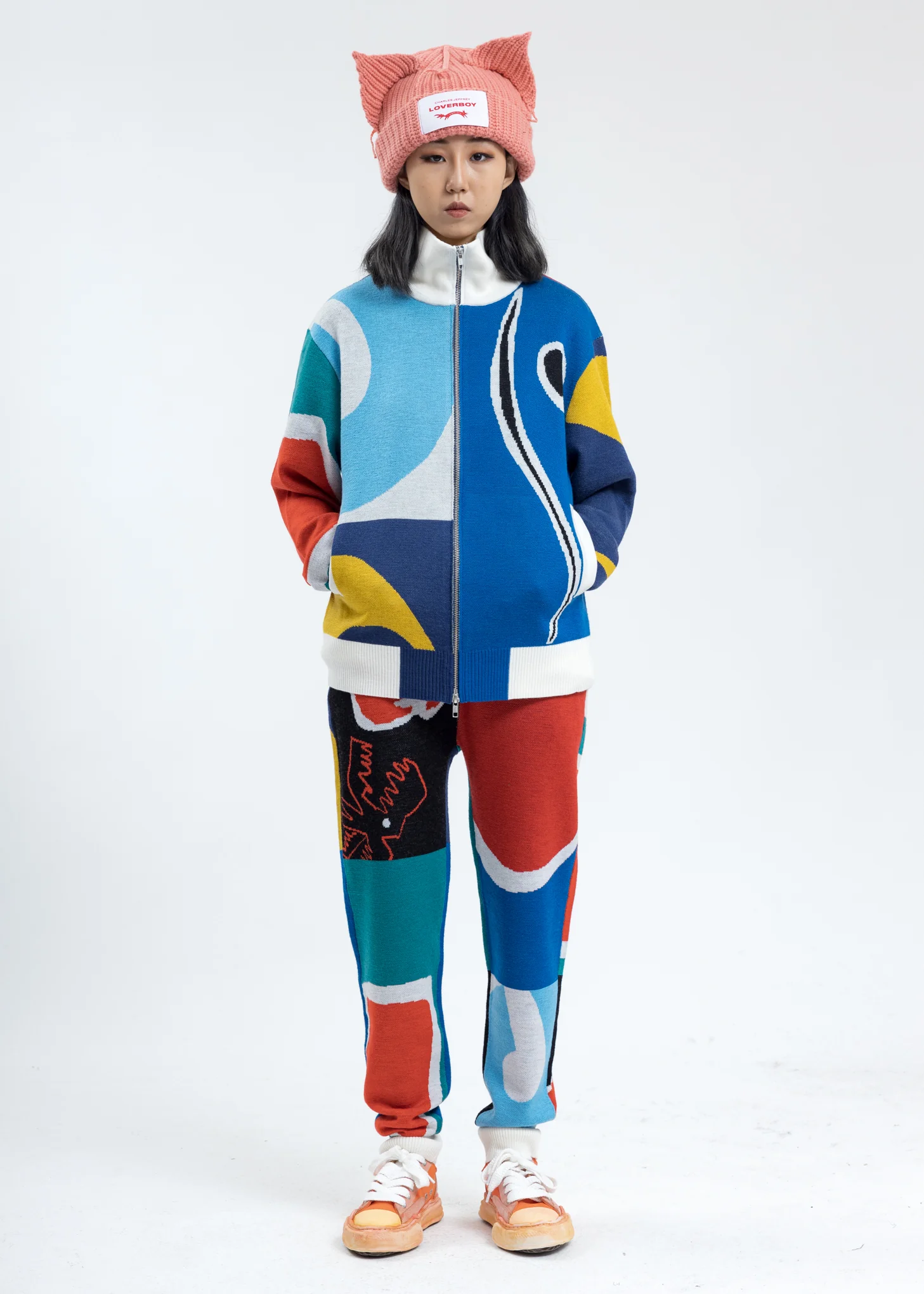 Multicolor Merino Wool Flag Track Jacket - Image 7