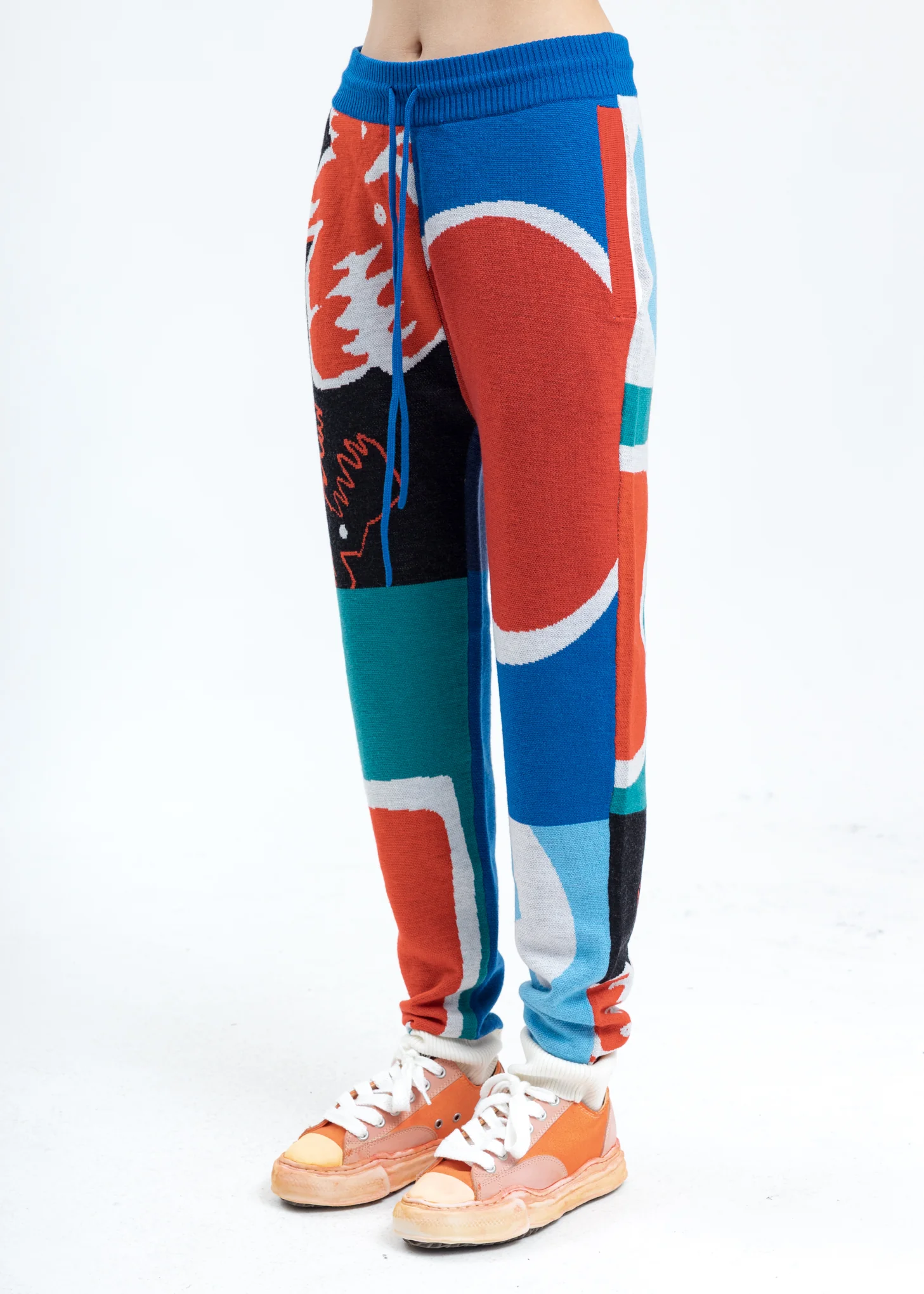 Multicolor Merino Wool Joggers - Image 2