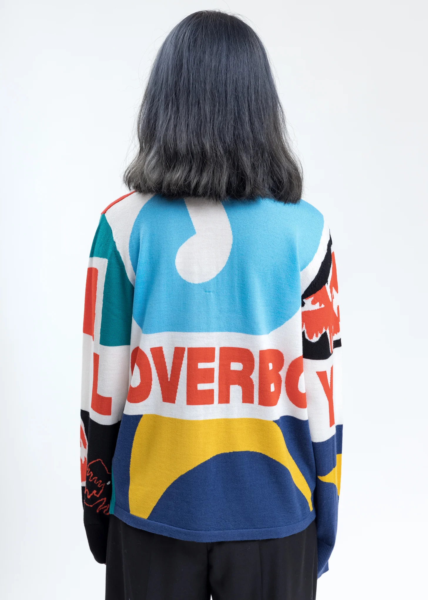 Multicolor Merino Wool Polo Sweater - Image 2