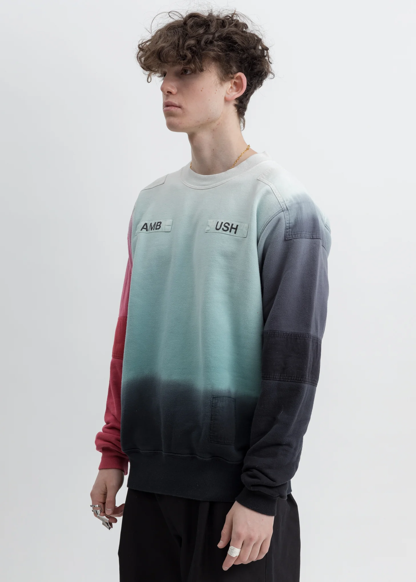 Mint Multicolor New Patchwork Sweatshirt - Image 3