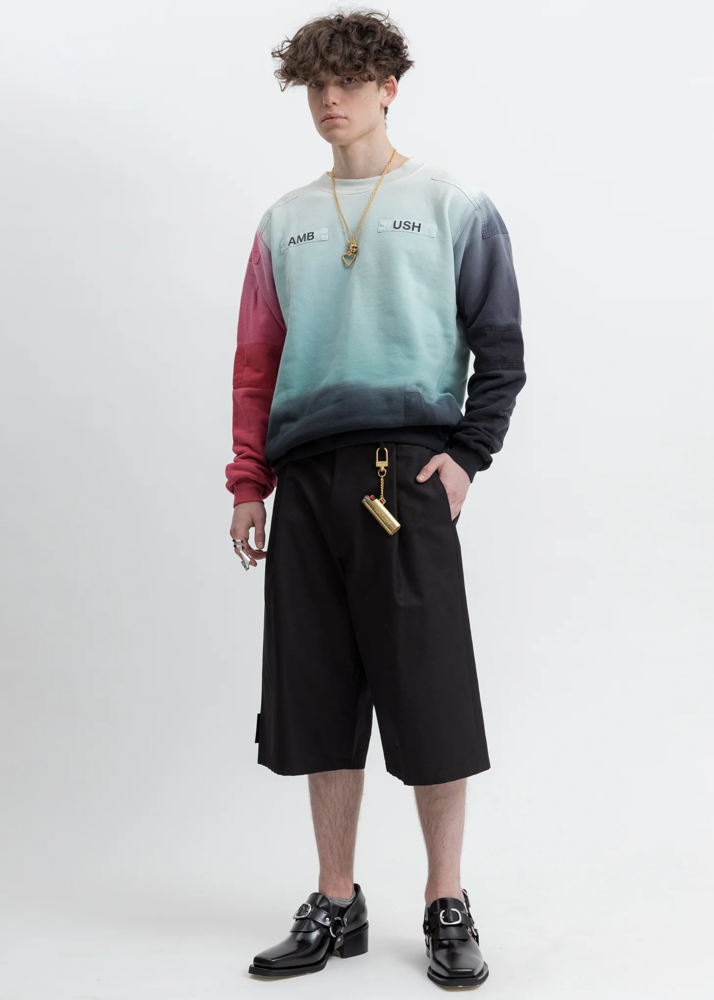 Mint Multicolor New Patchwork Sweatshirt - Image 4