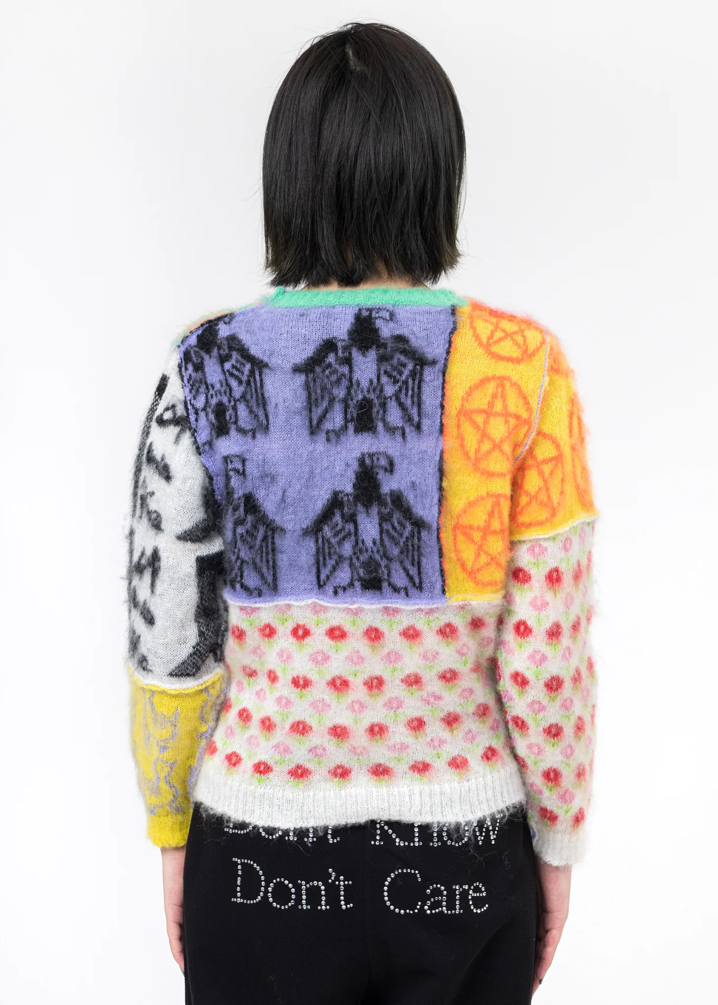 Multicolor Patchwork Knit Jumper - Image 3