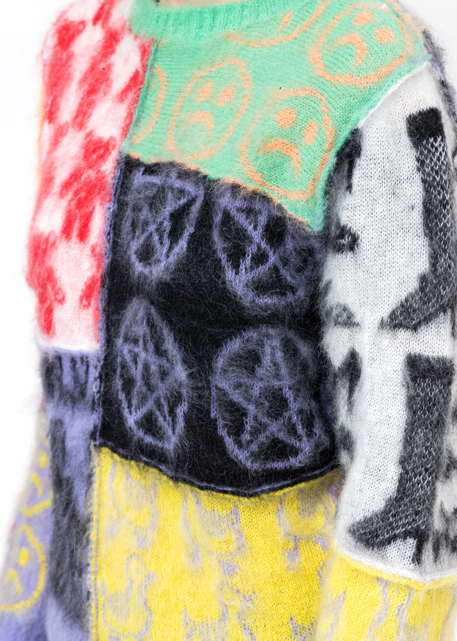 Multicolor Patchwork Knit Jumper - Image 4