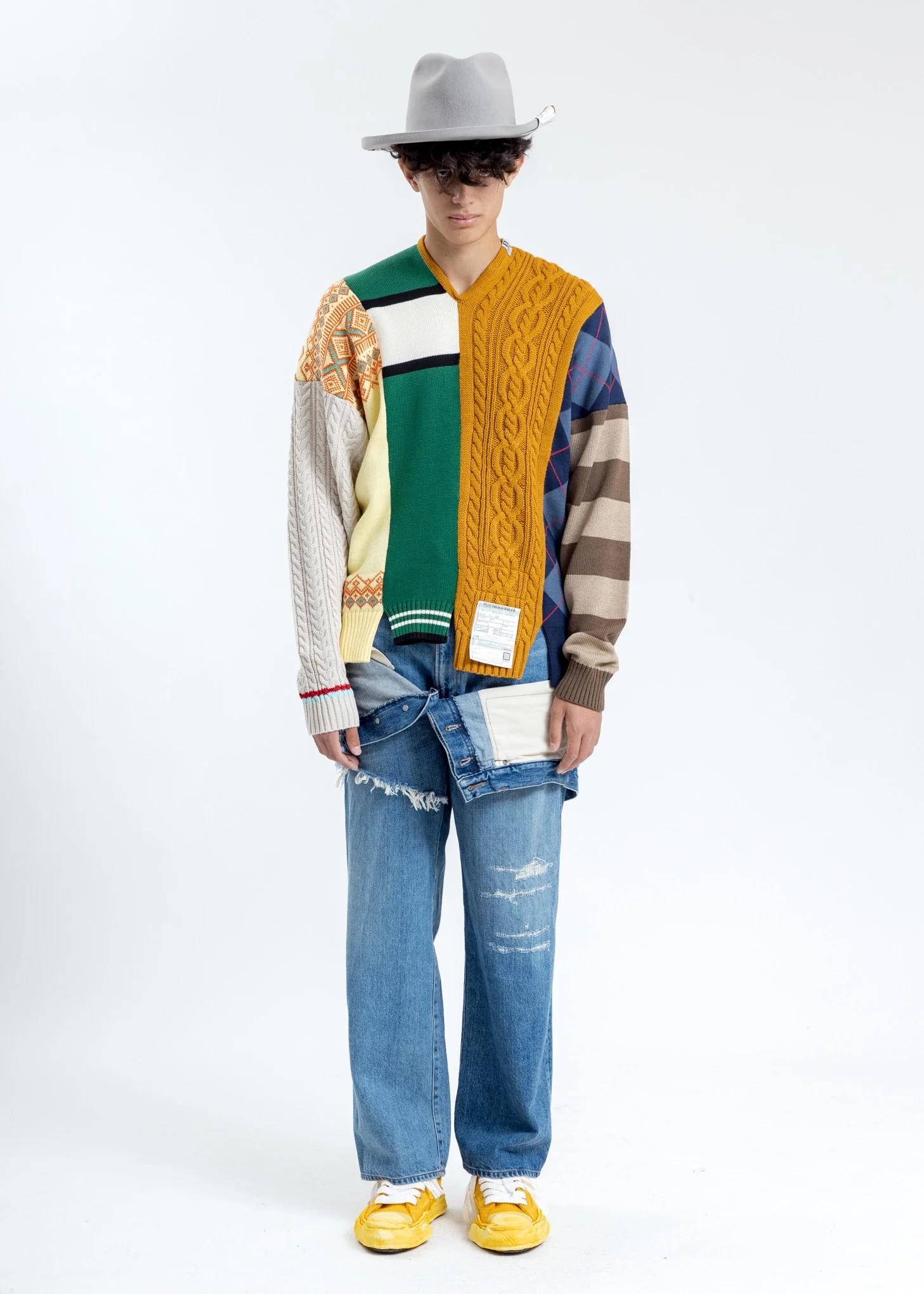 Multicolor Sleeves Pullover - Image 6