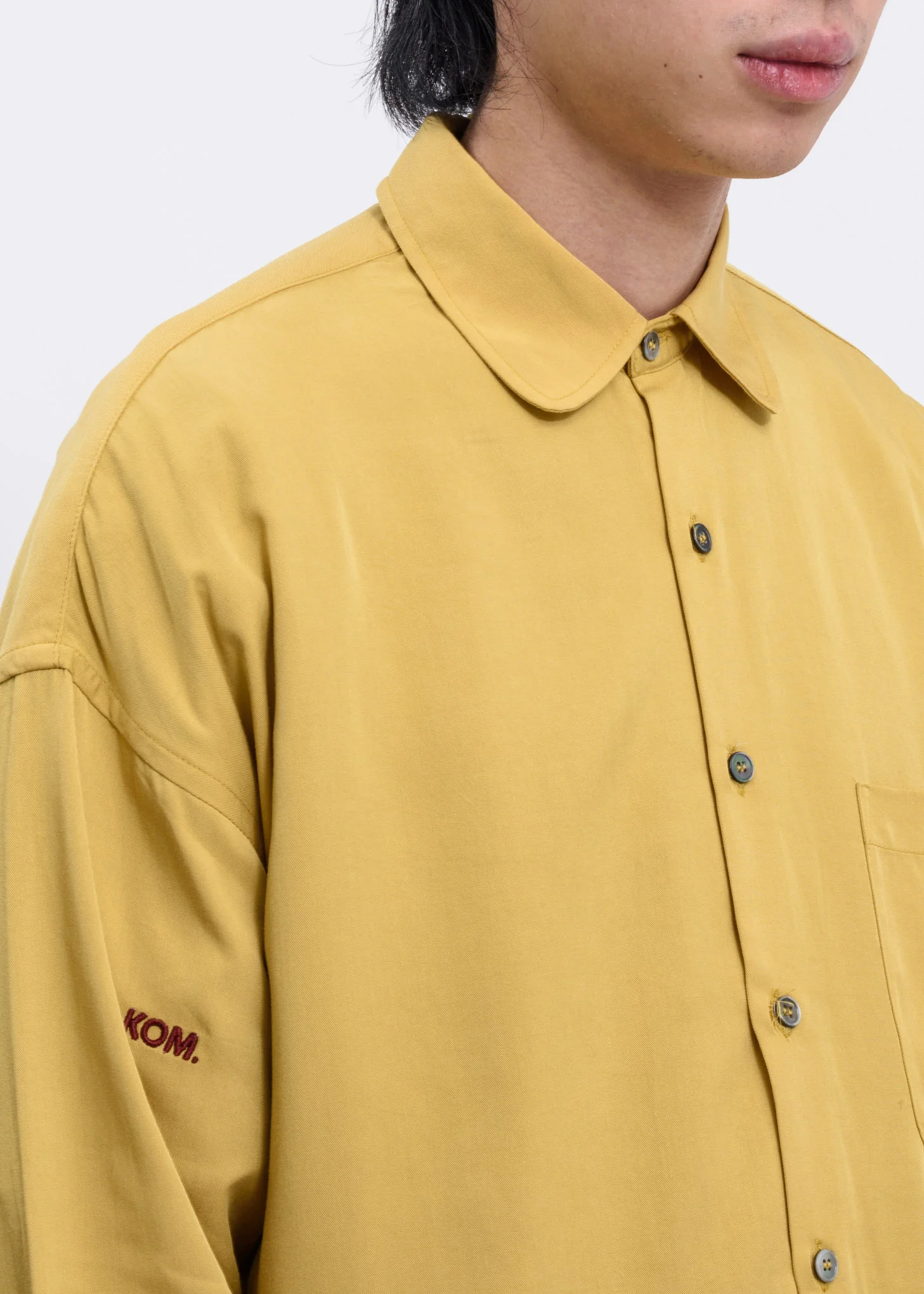 Mustard 019 Oversized Shirt - Image 2