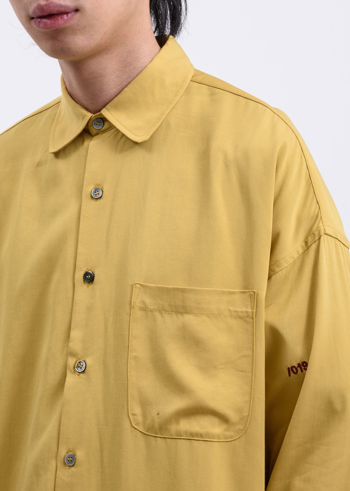 Mustard 019 Oversized Shirt - Image 3
